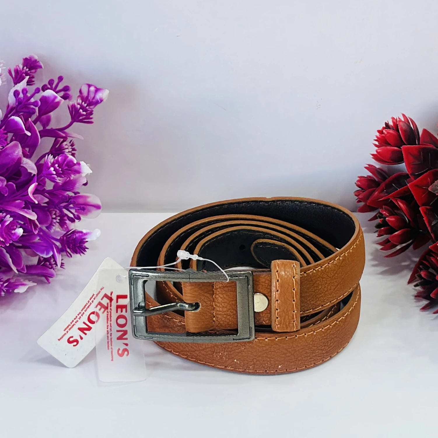Leon's tan genuine leather belt