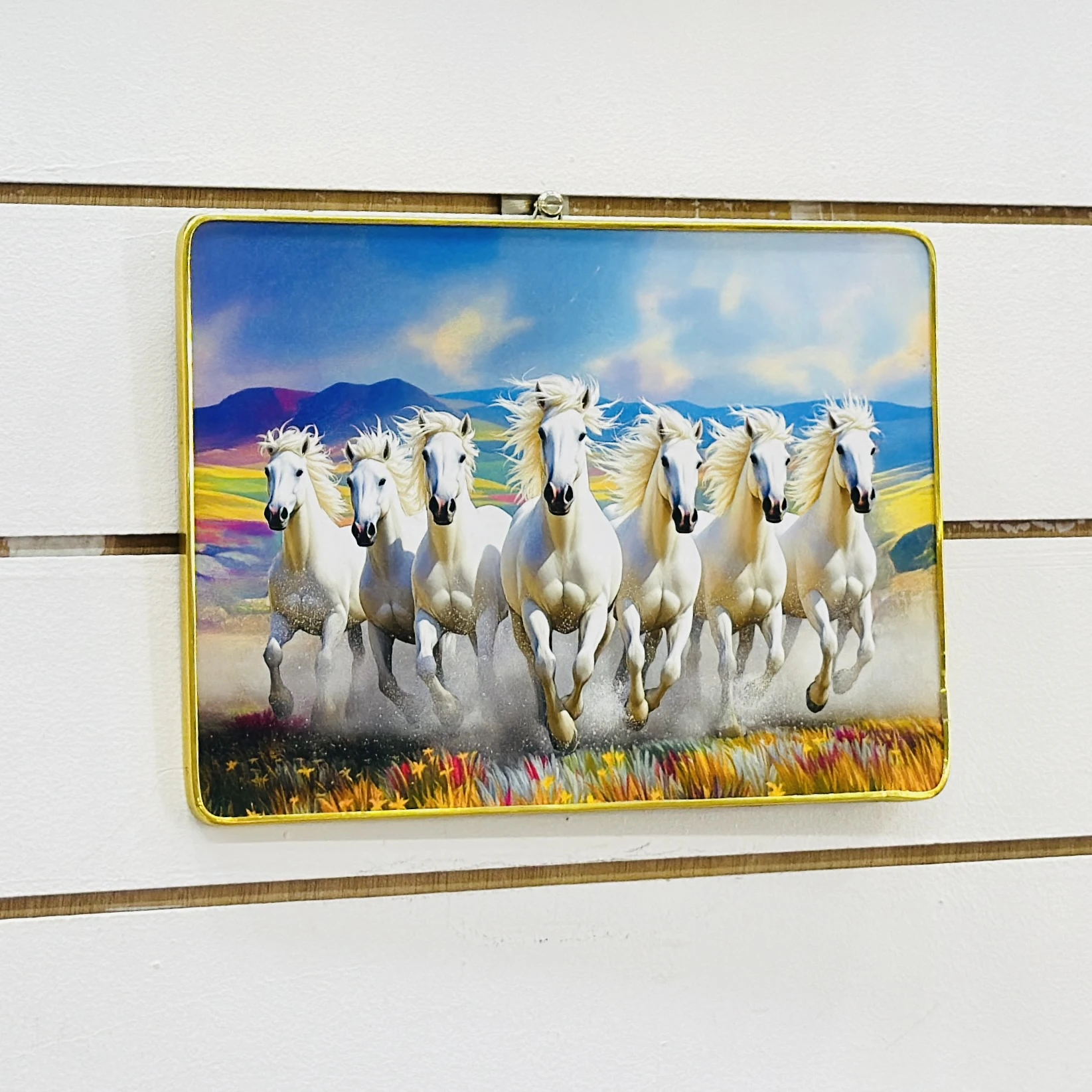 Seven Horses Running Frame…. X4PO96