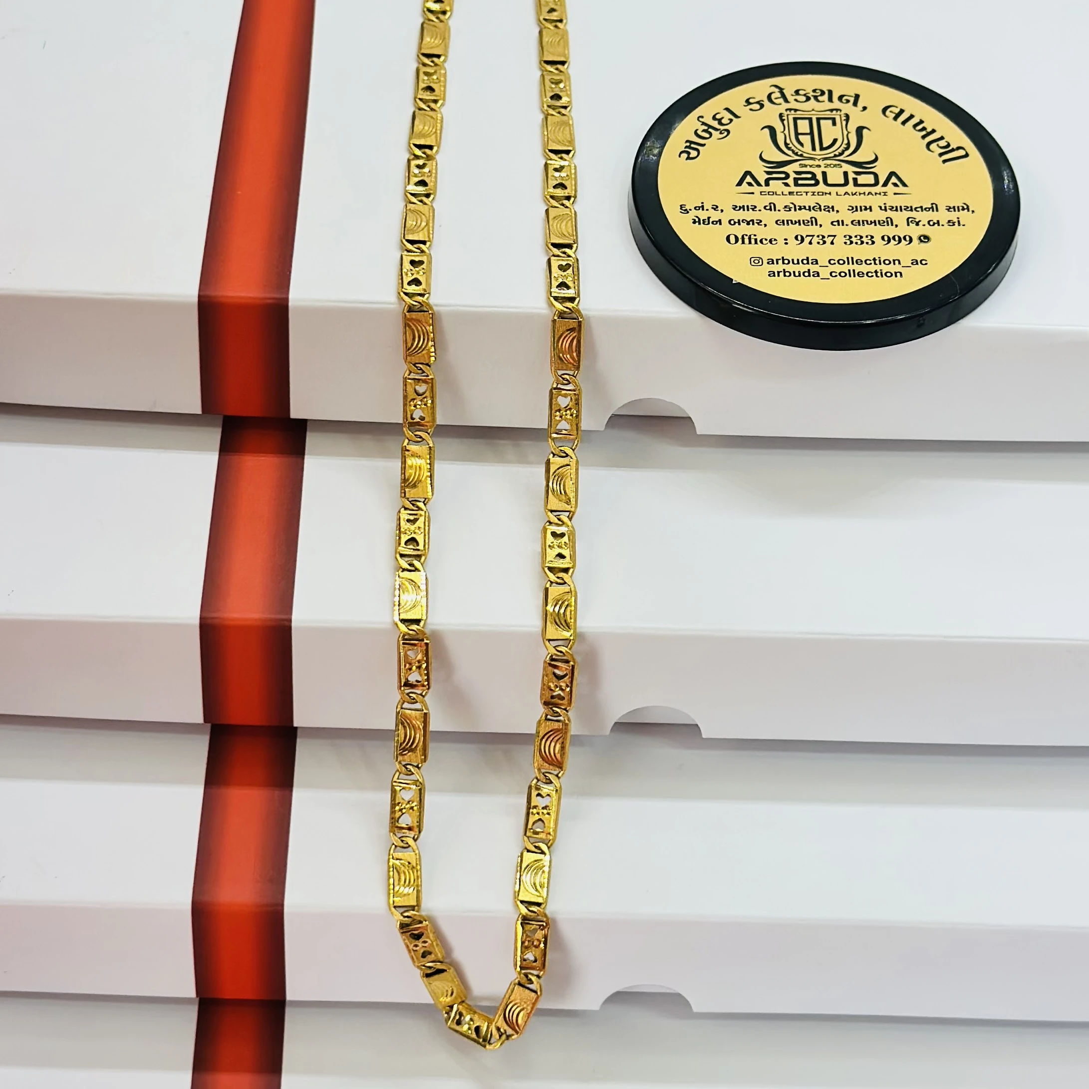 Gold plated design chain