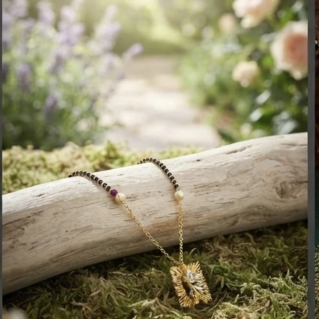 Anouk Gold-Plated Zircon Mangalsutra