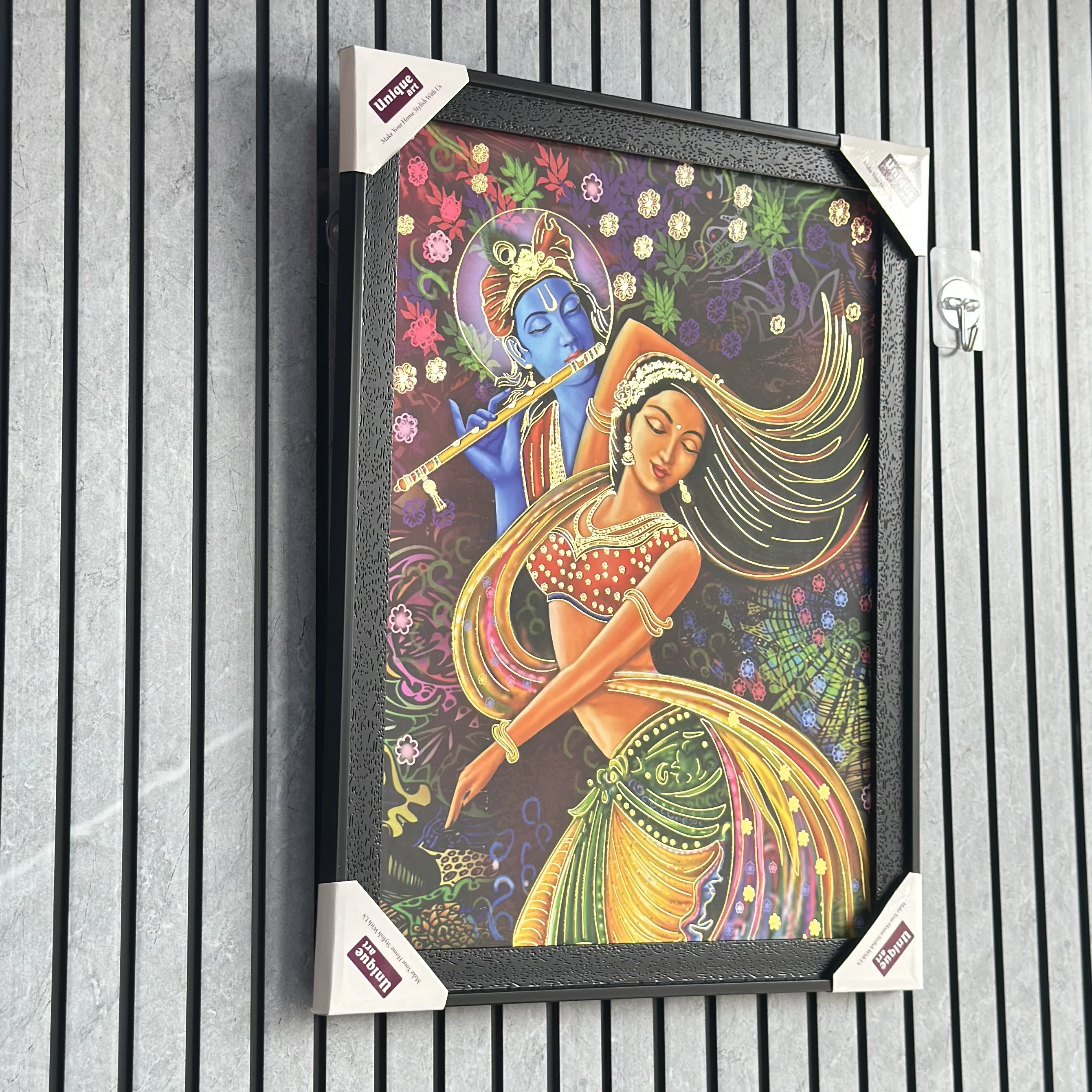 Radha Krishna Framed Wall Painting(SKU-BDHV5R)