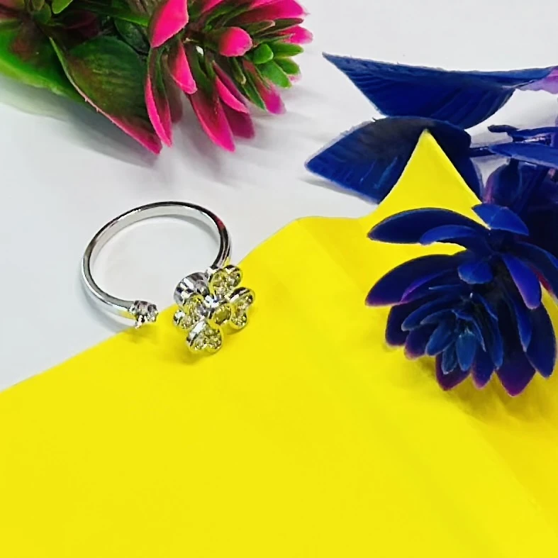 Silver -plated, adjustable toe ring