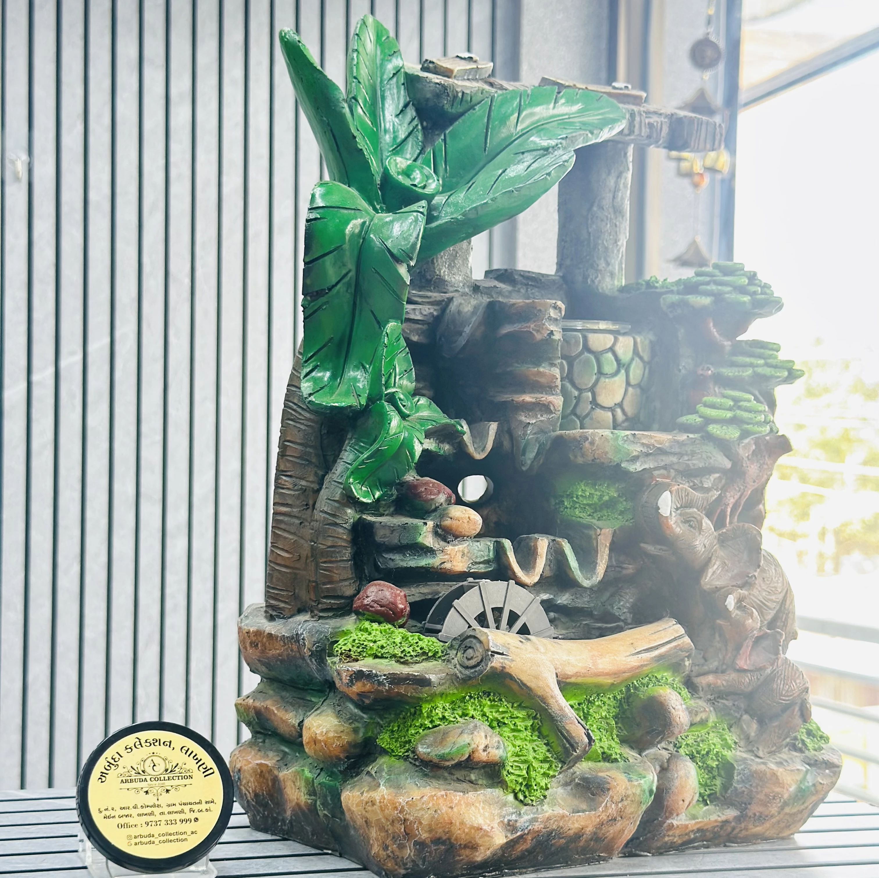 Polyresin  Brown water fountain