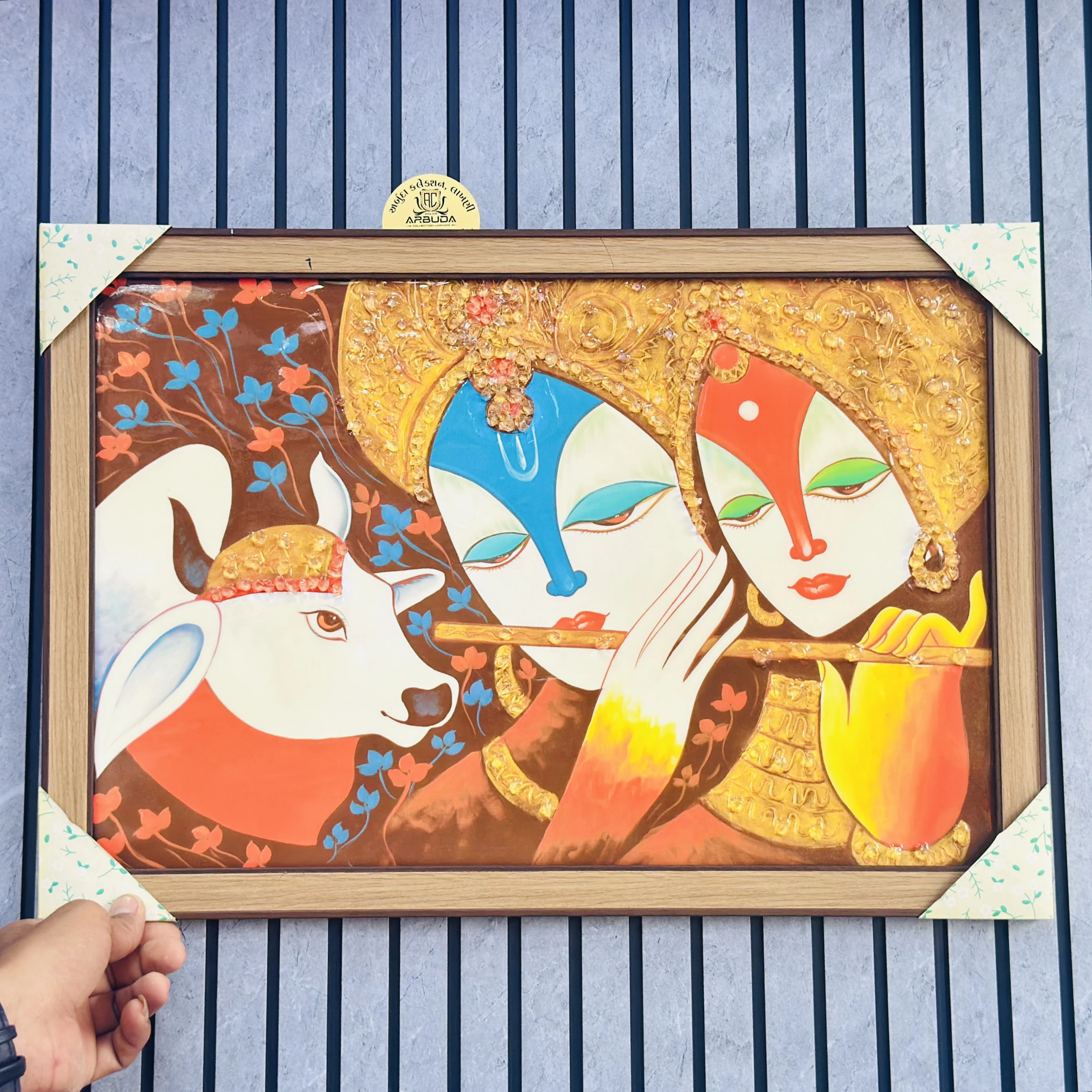 Hindu deities Radha and Krishna(SKU-5U32QV)