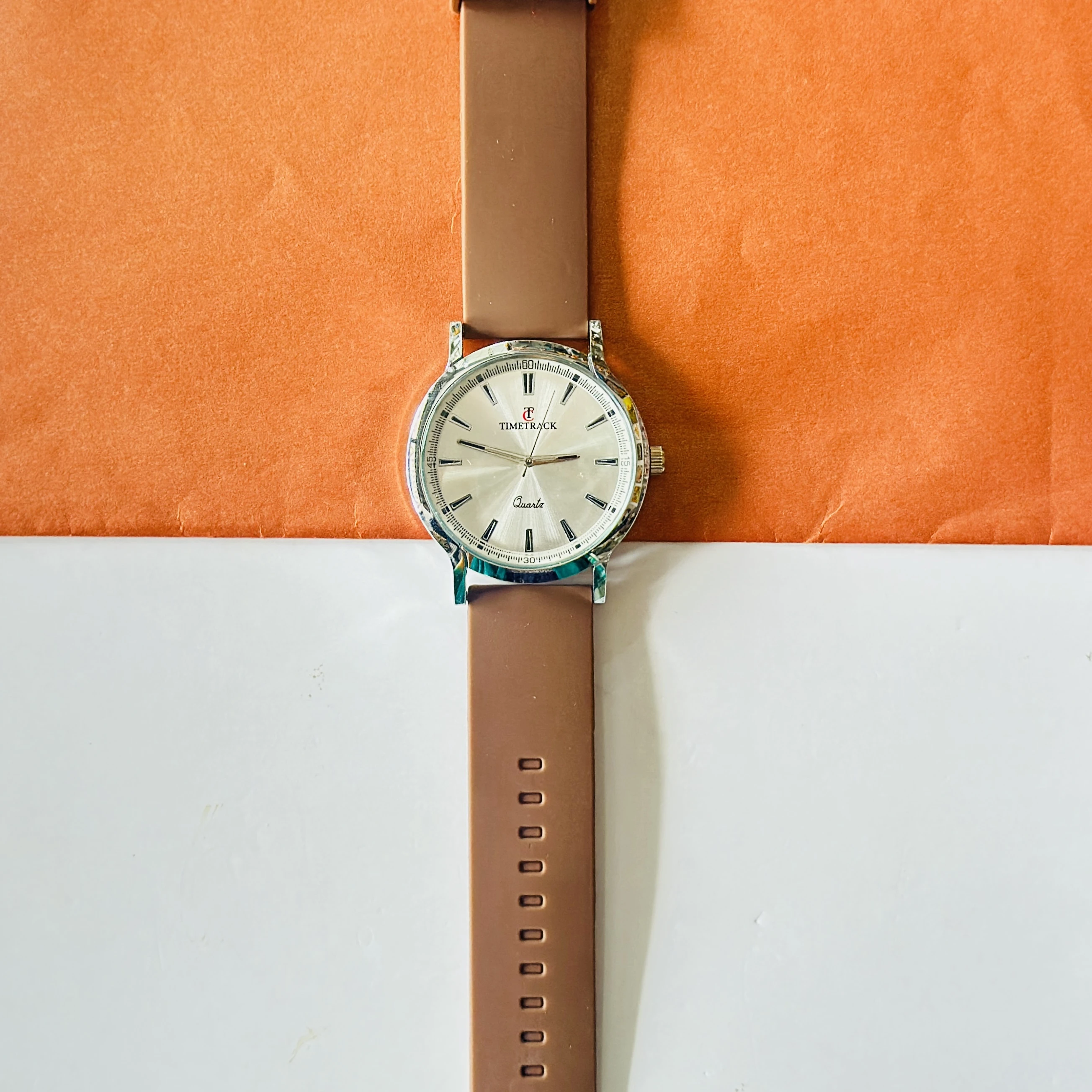 Timetrack quartz analog watch