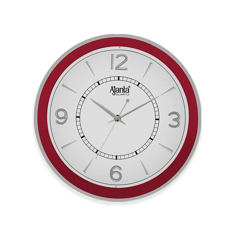 Ajanta Designer Wall Clock 1877 Red.