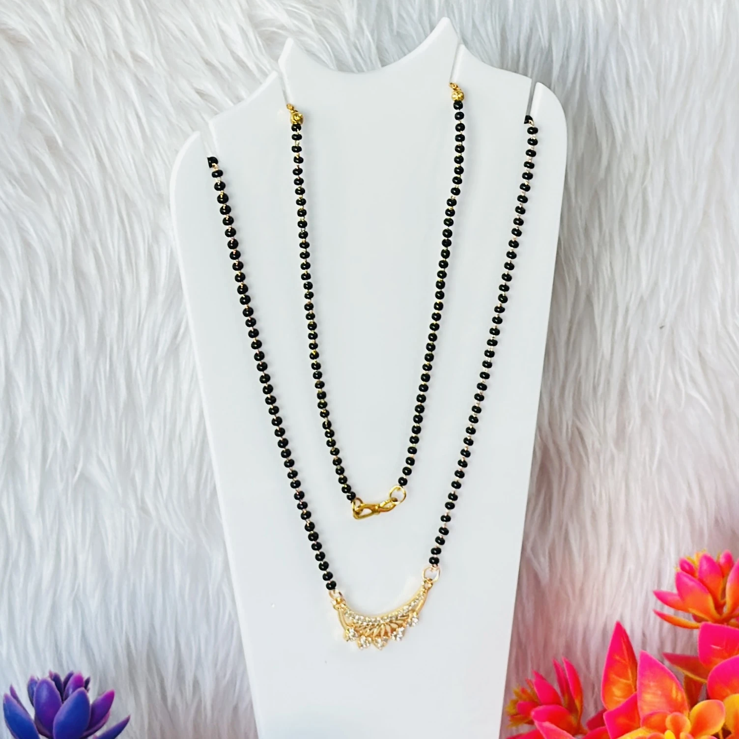 Gold plated mangalsutra