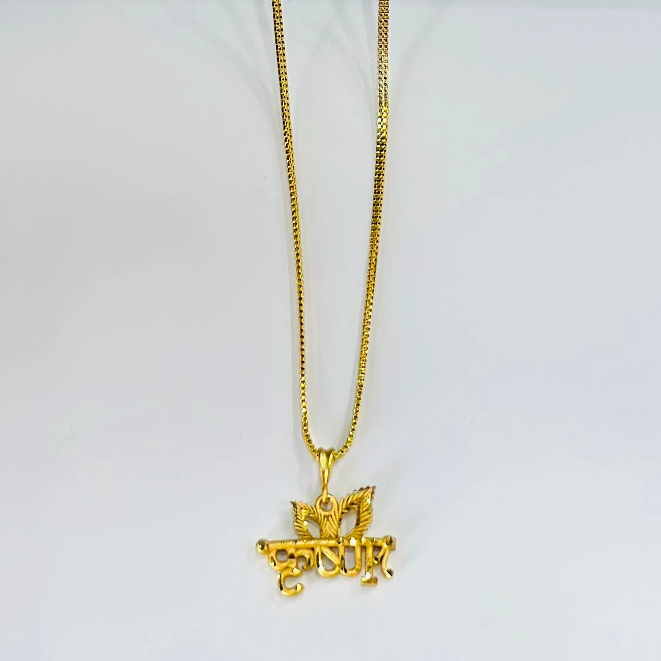 Gold plated pendant