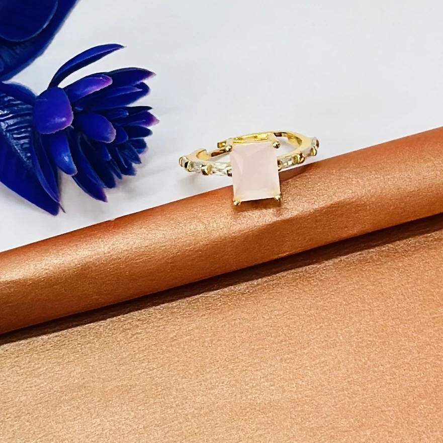 Gold plated sterling silver ring