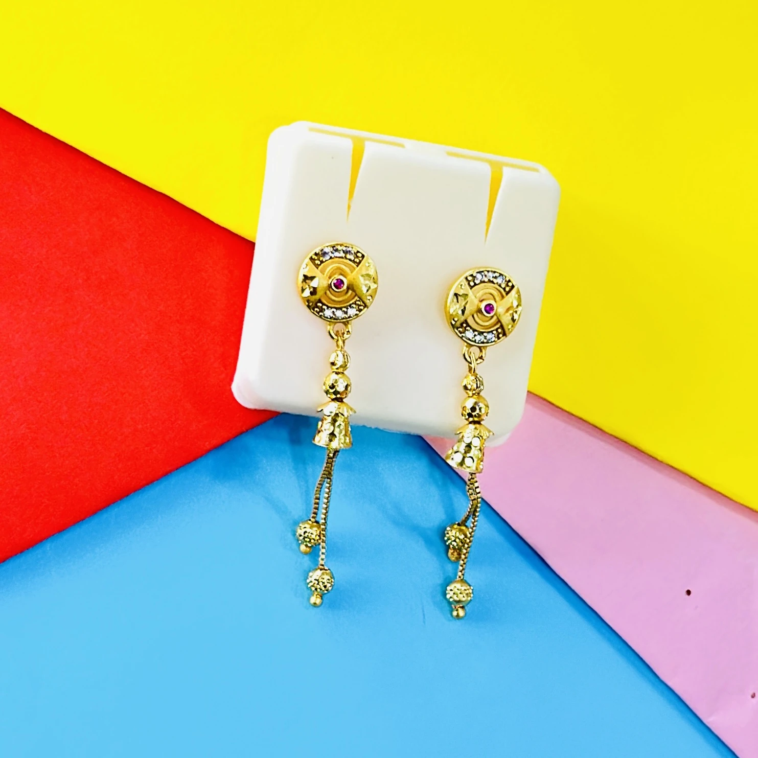 traditional gold drop earrings