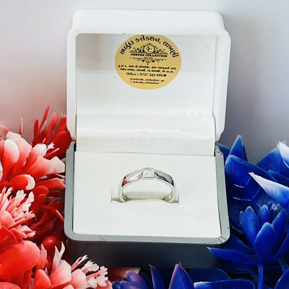 sterling silver solitaire ring