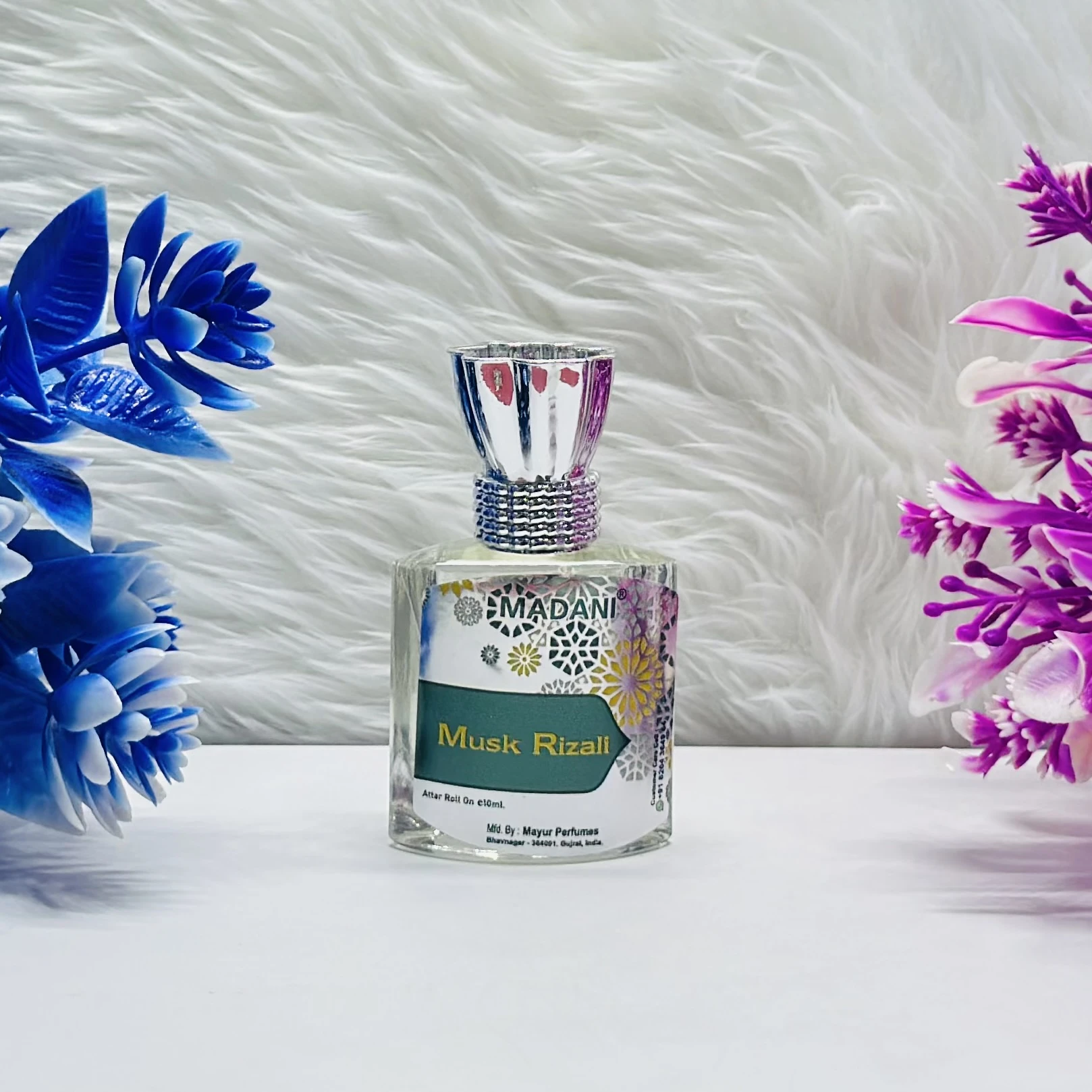 Madani Musk Rizali Attar Roll-On, an alcohol-free perfume oil for men and women.