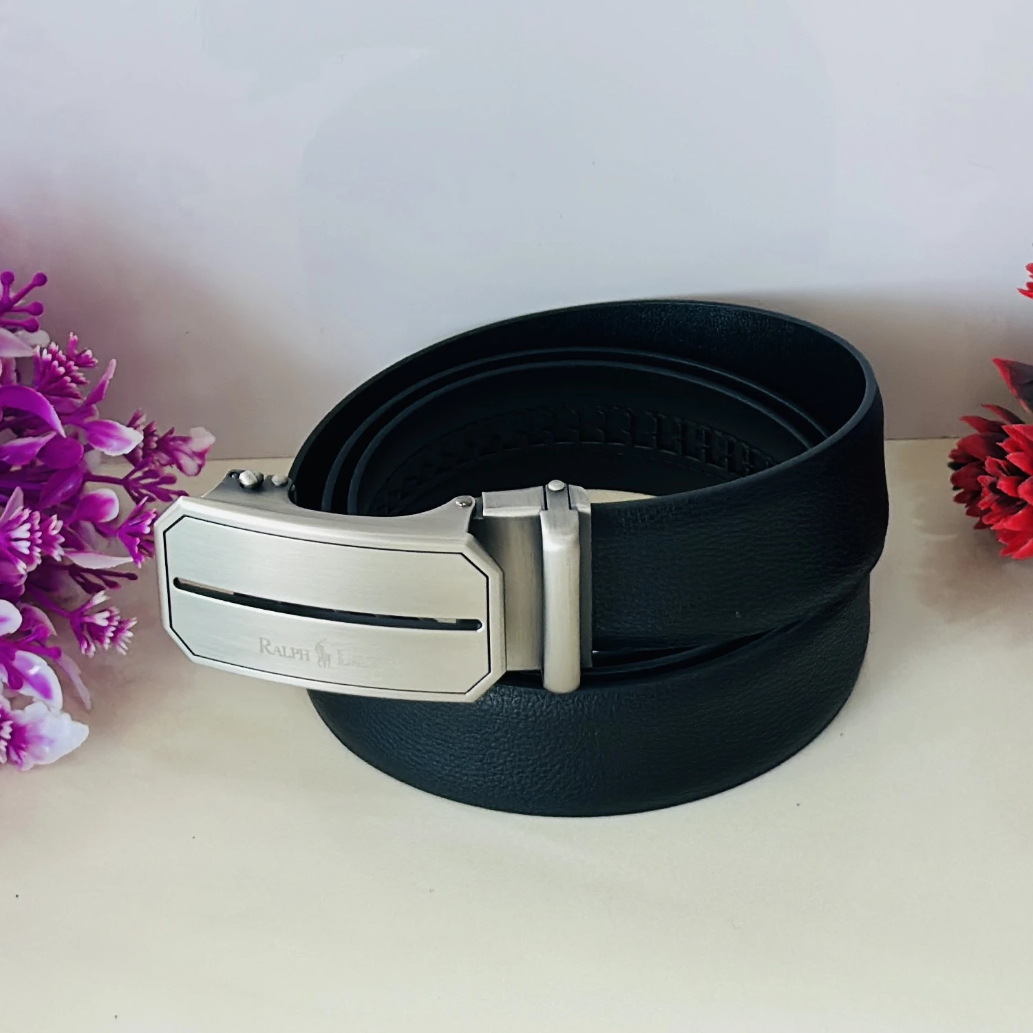 Ralph Lauren black leather belt