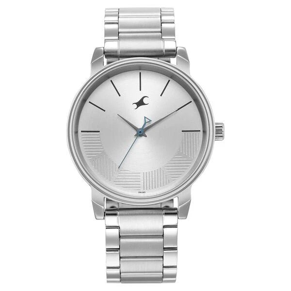 Fastrack Stunners Quartz Analog Silver Dial Metal Strap Watch