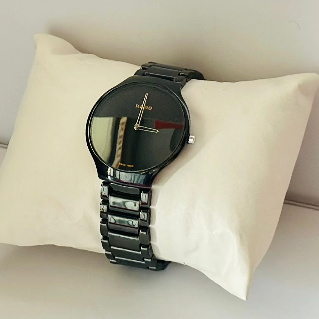 Rado Integral Jubilé black ceramic and diamond watch.