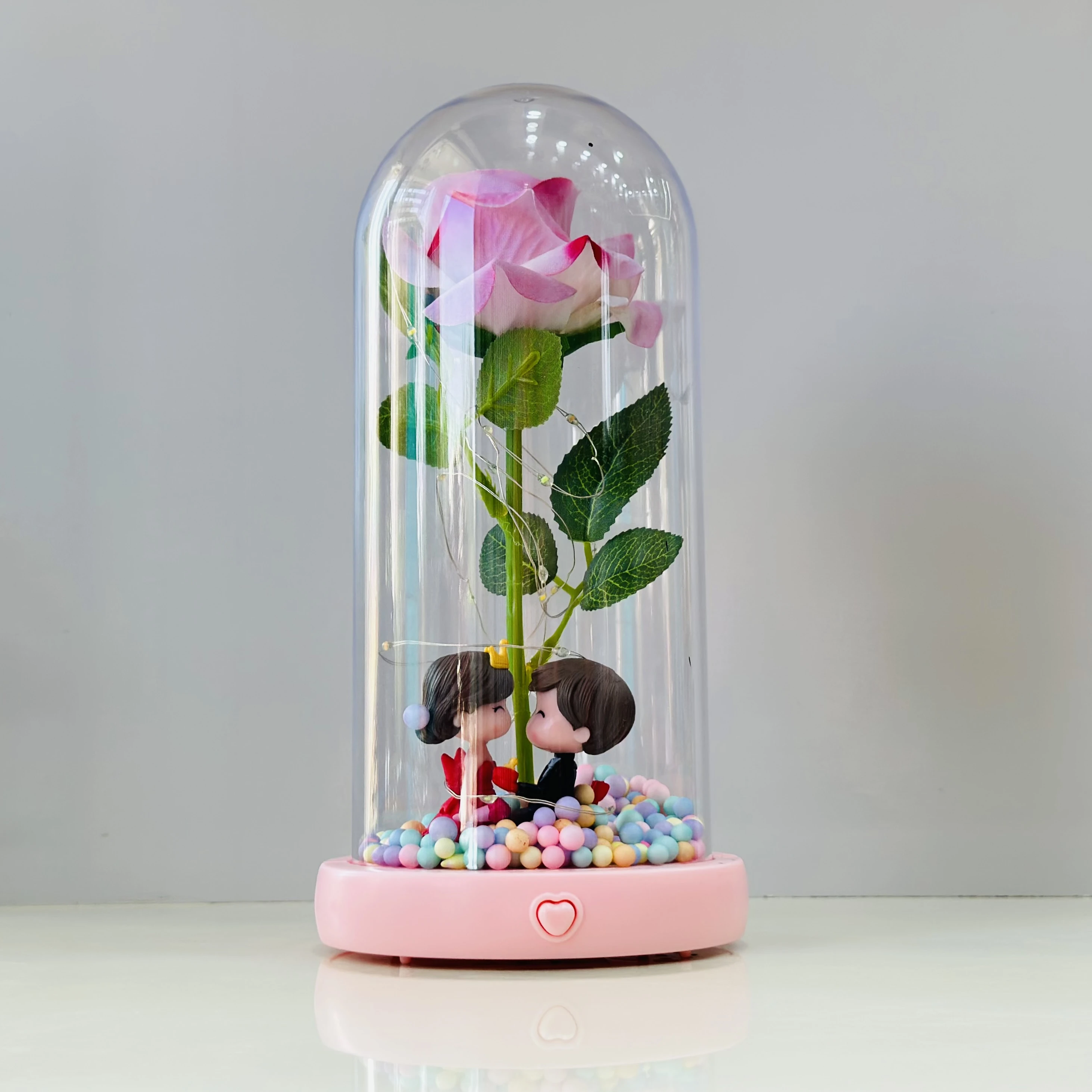 Romantic Couple LED Night Light Dome(SKU-H53OOQ)