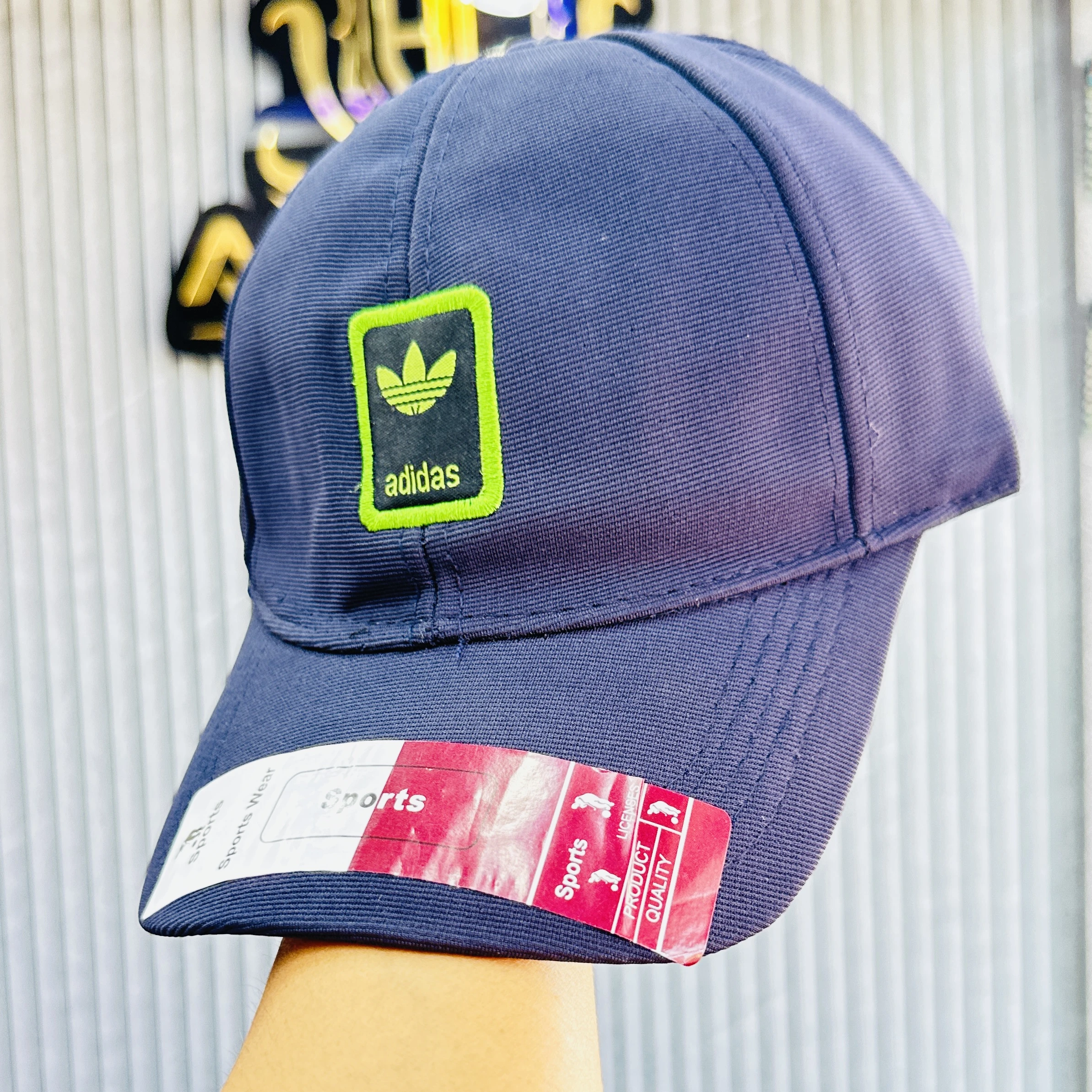 Blue Adidas baseball cap