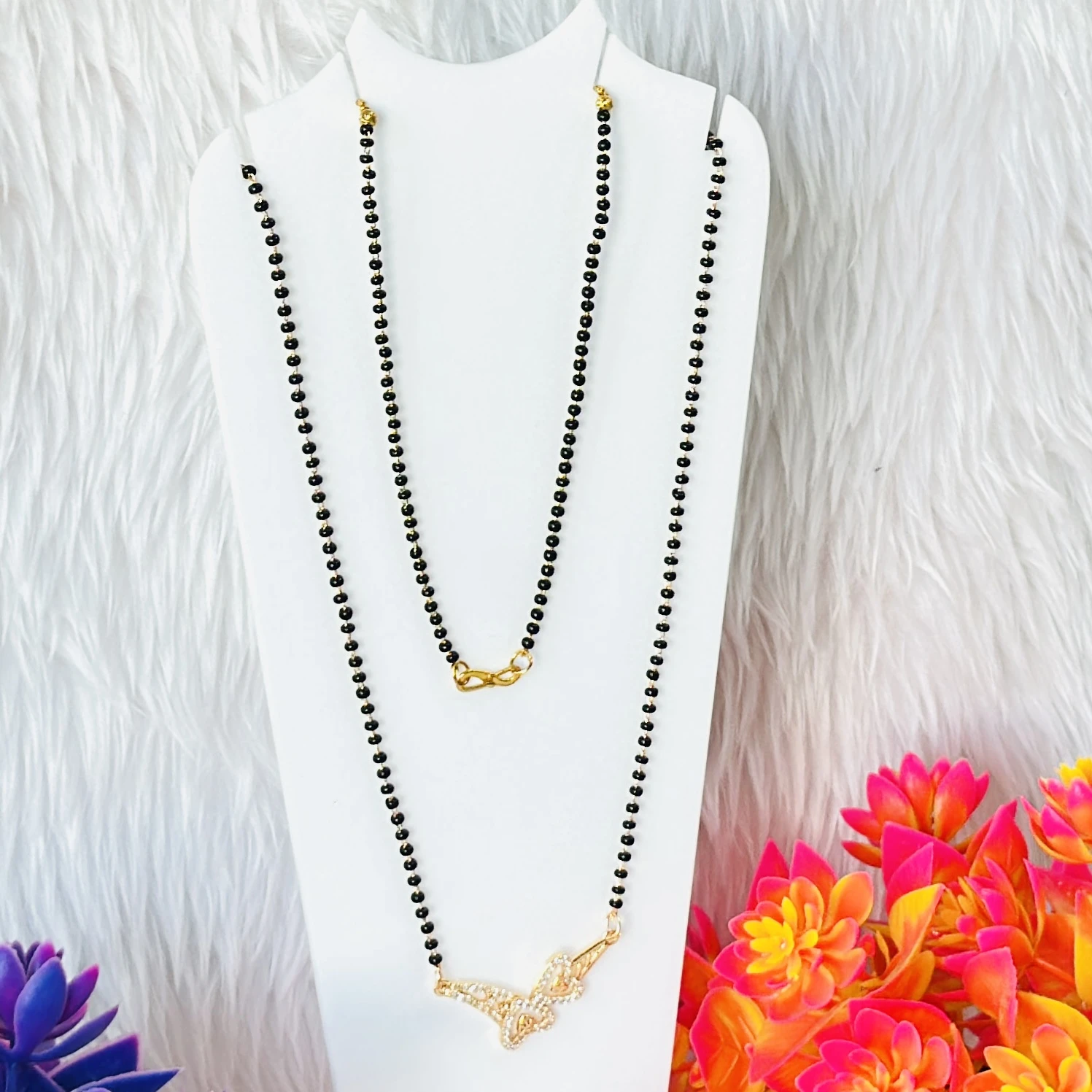 Gold plated mangalsutra