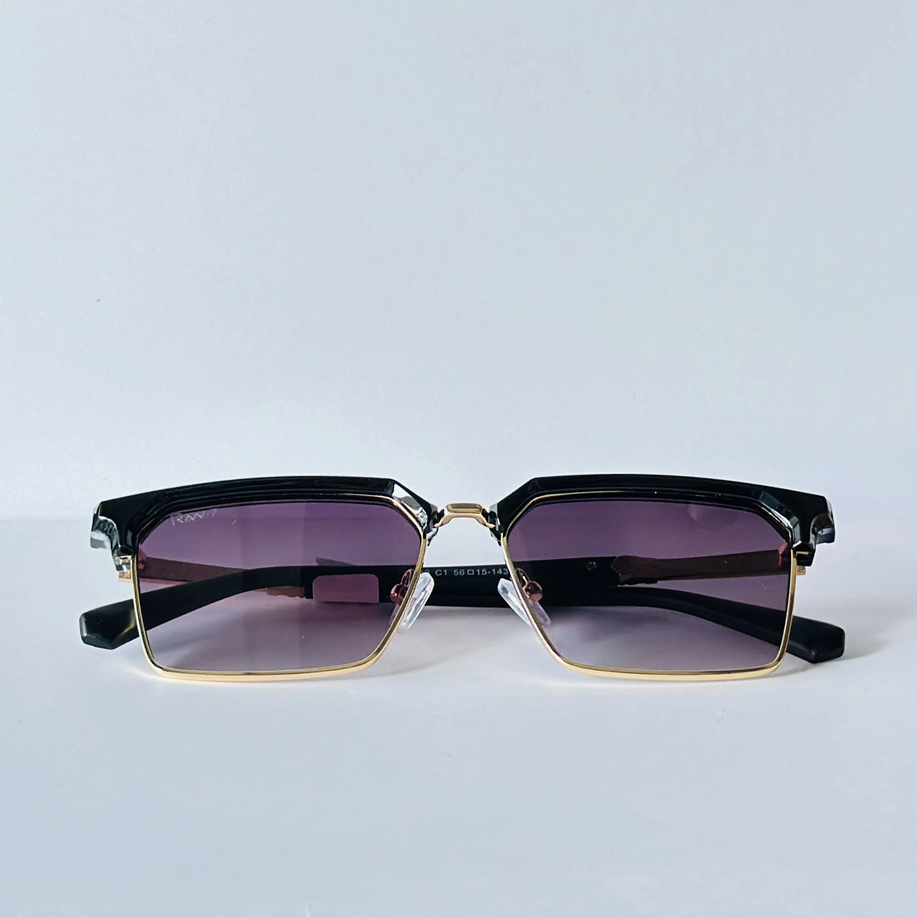sunglasses feature a distinct metal frame