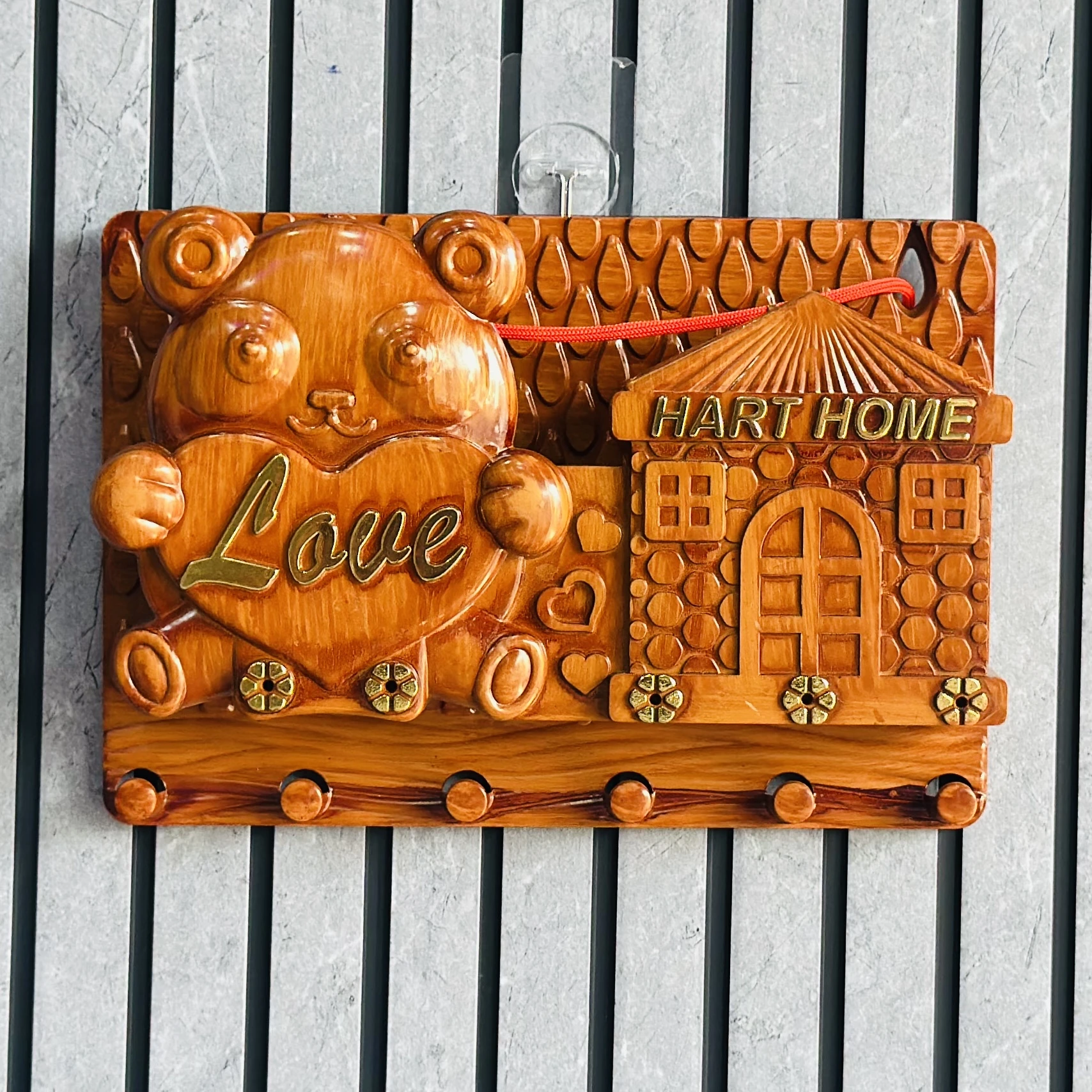 Wooden key holder (SKU-45C2SG)