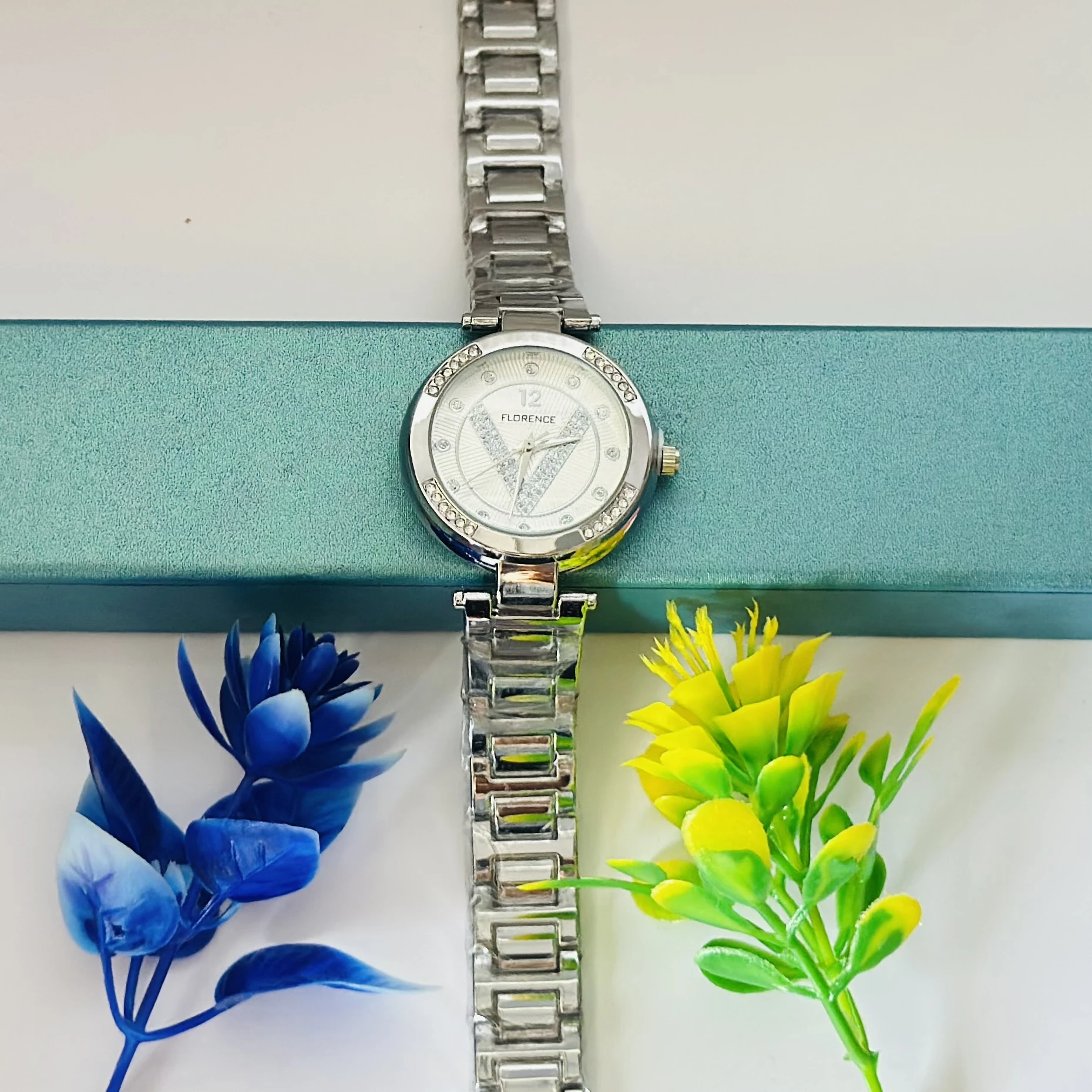 Silver -tone analog watch