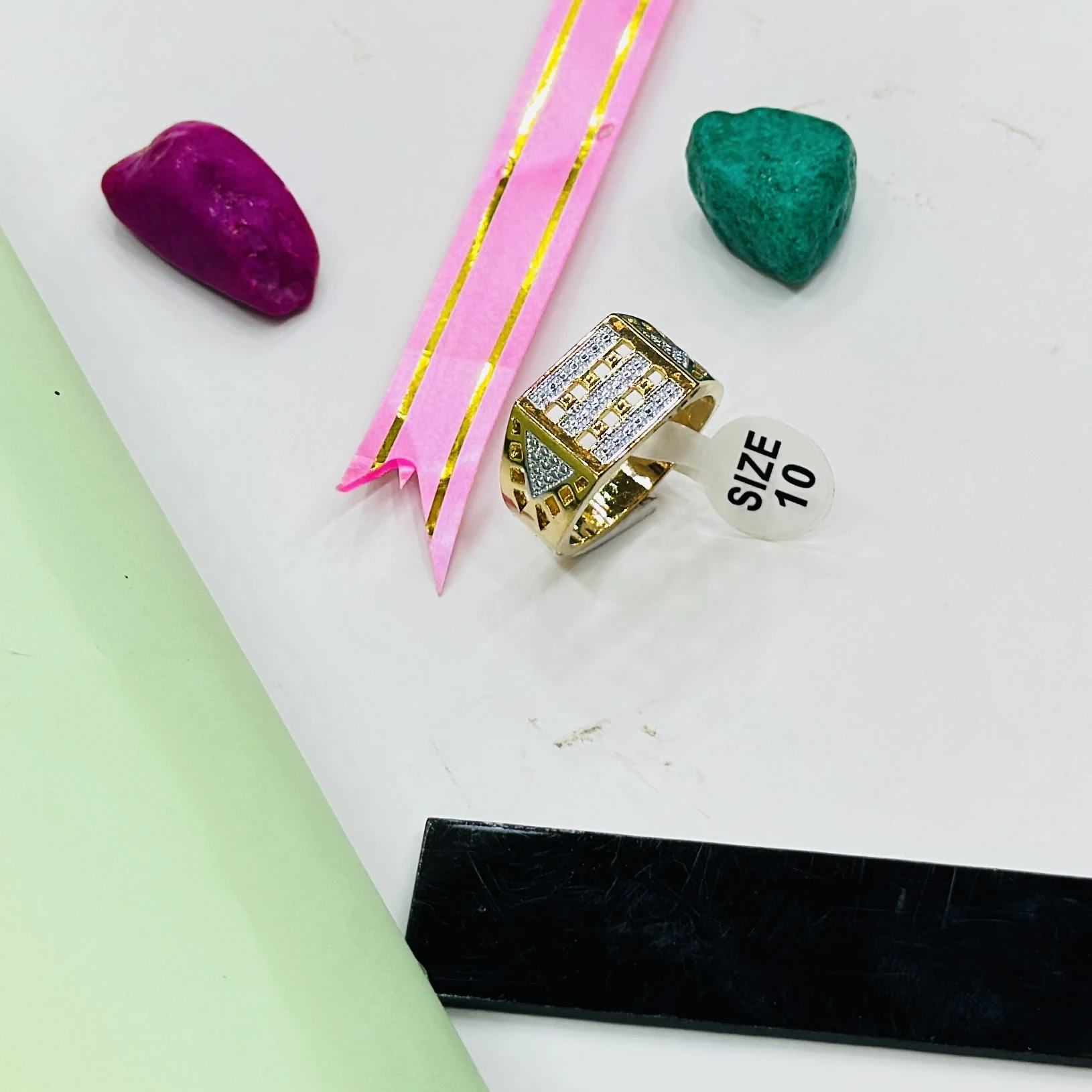 Gem Stone King 10K yellow gold ring