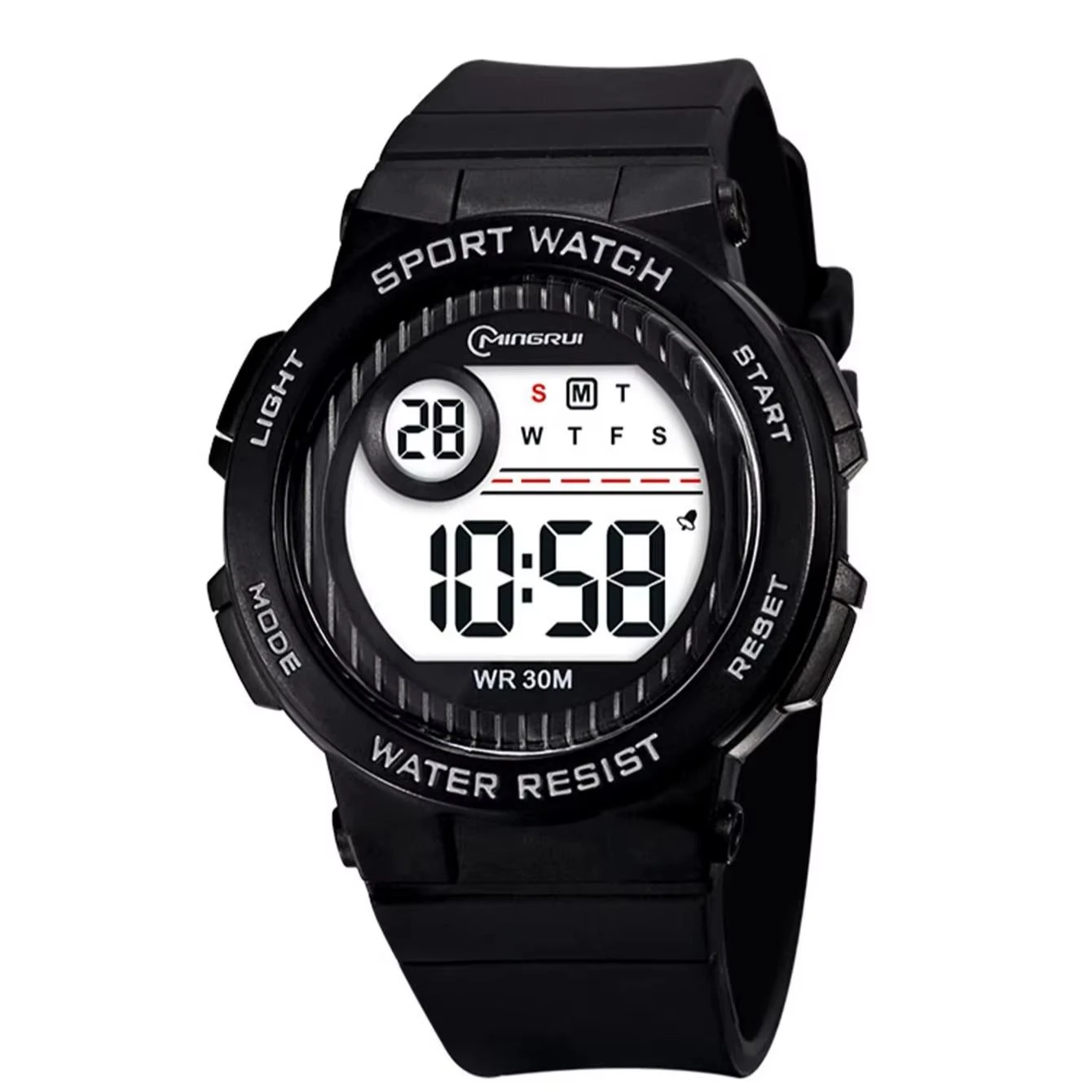 Mingrui or Vizion brand kids' digital sports watch.