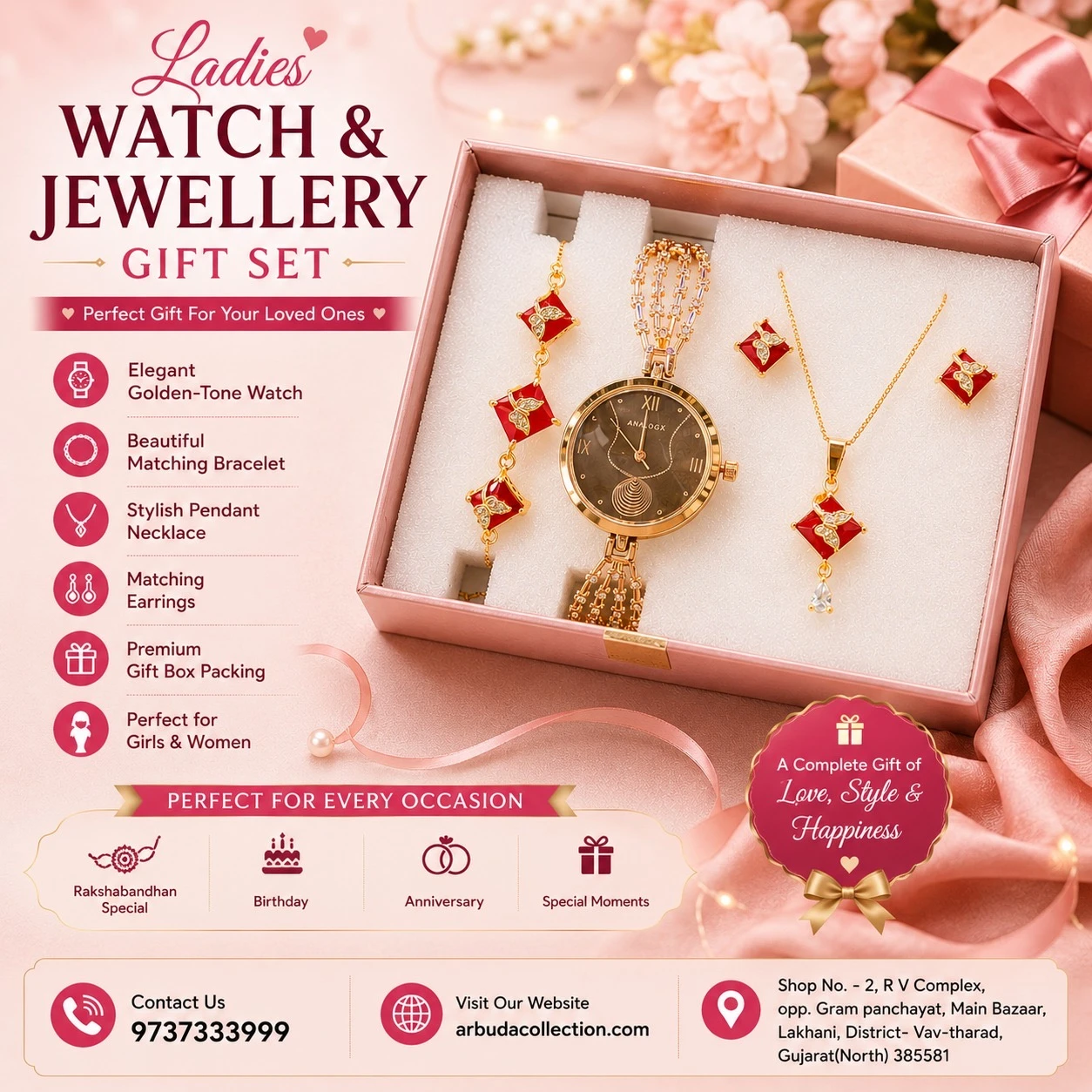 ✨ Complete Girls Jewellery Set – Stylish Accessories for Every Occasion ✨