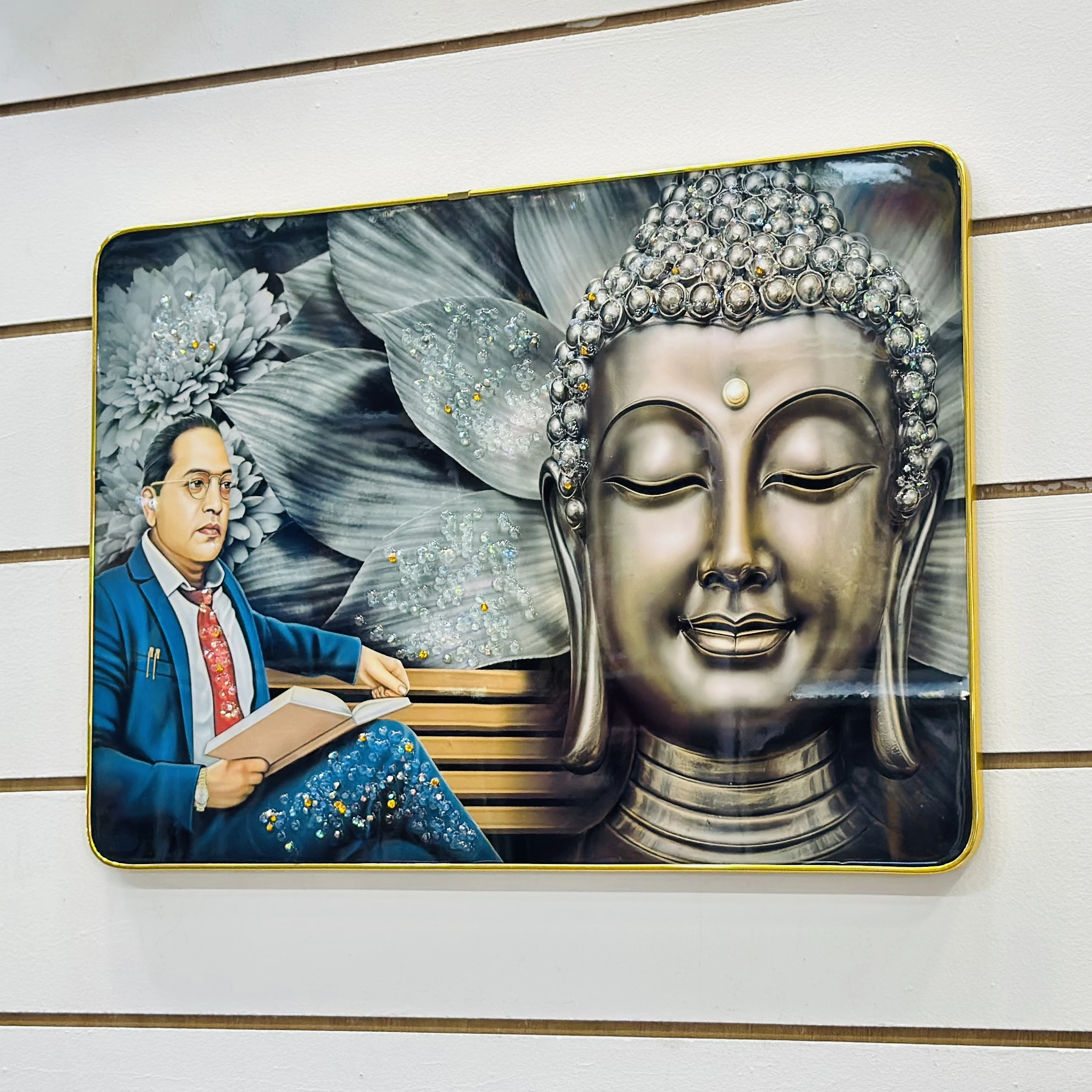 Dr. B. R. Ambedkar and Buddha Photo Frames(SKU-C4P33L)