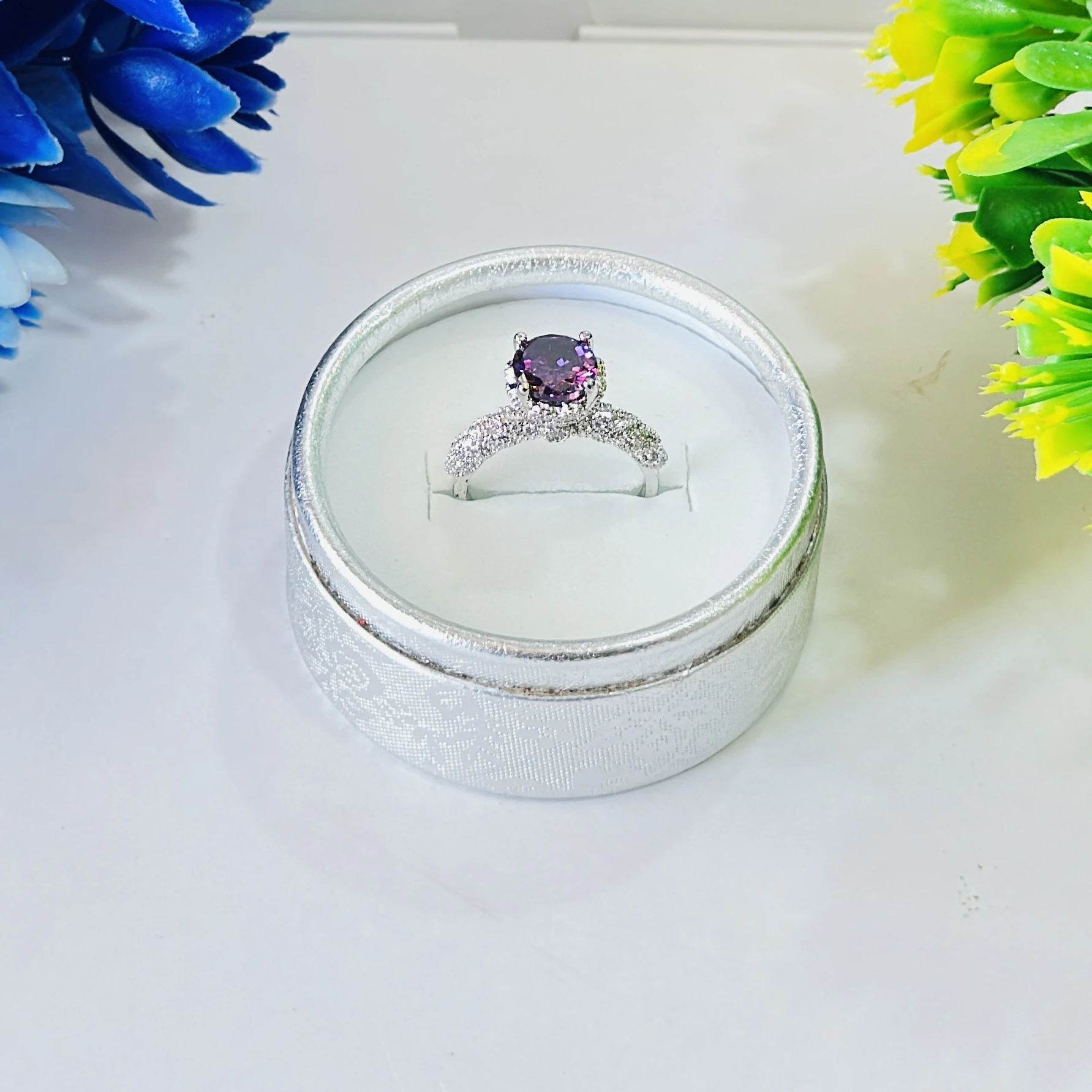 Brown stone Ledis Ring