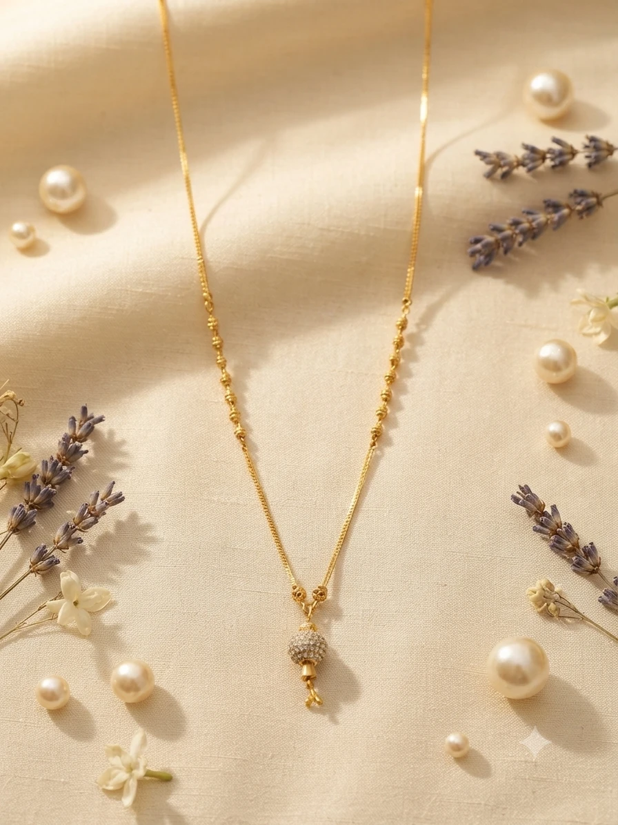 Gold plated, multi-layered mangalsutra