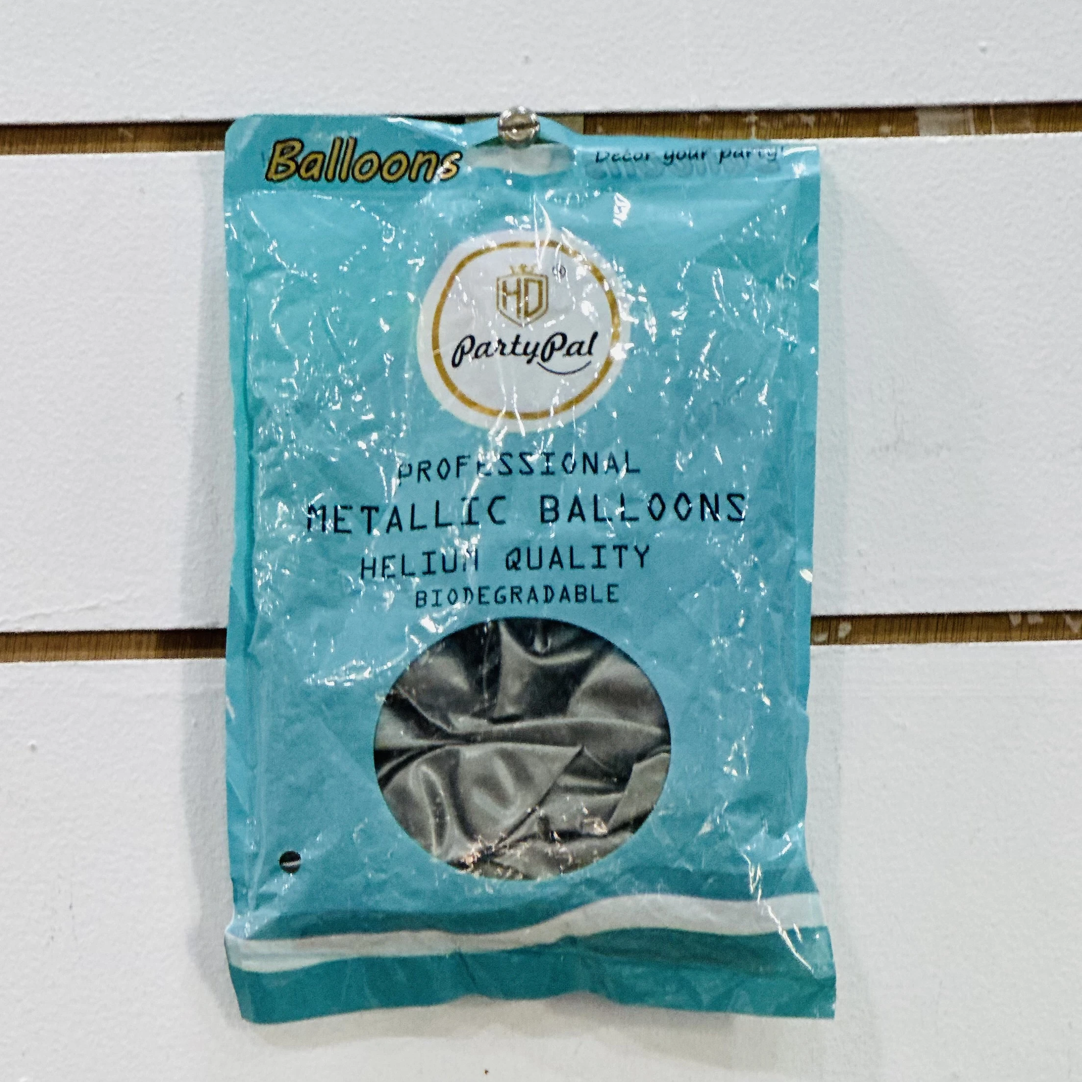 Package of HD PartyPal Professional Metallic Balloons.