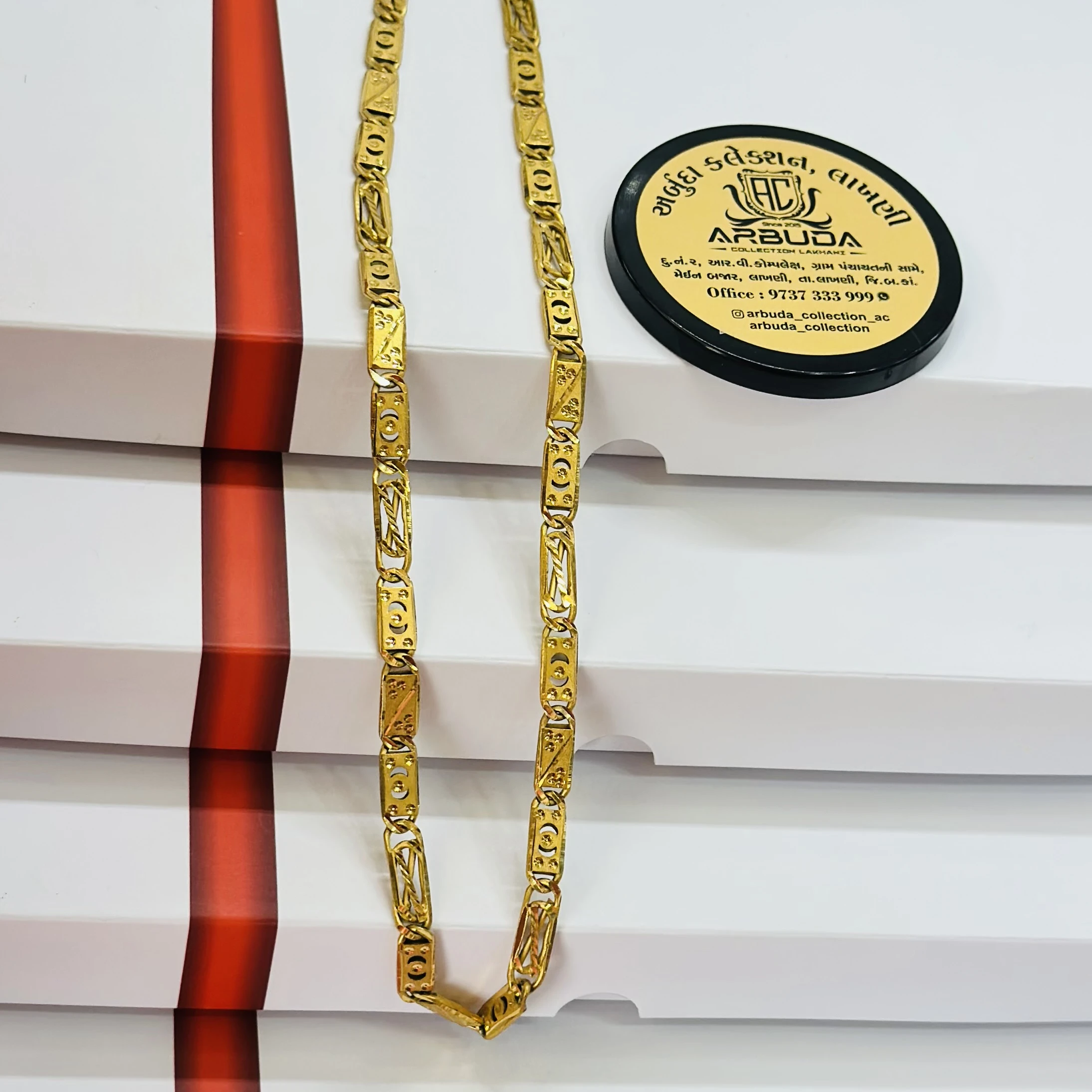 Gold plated design chain