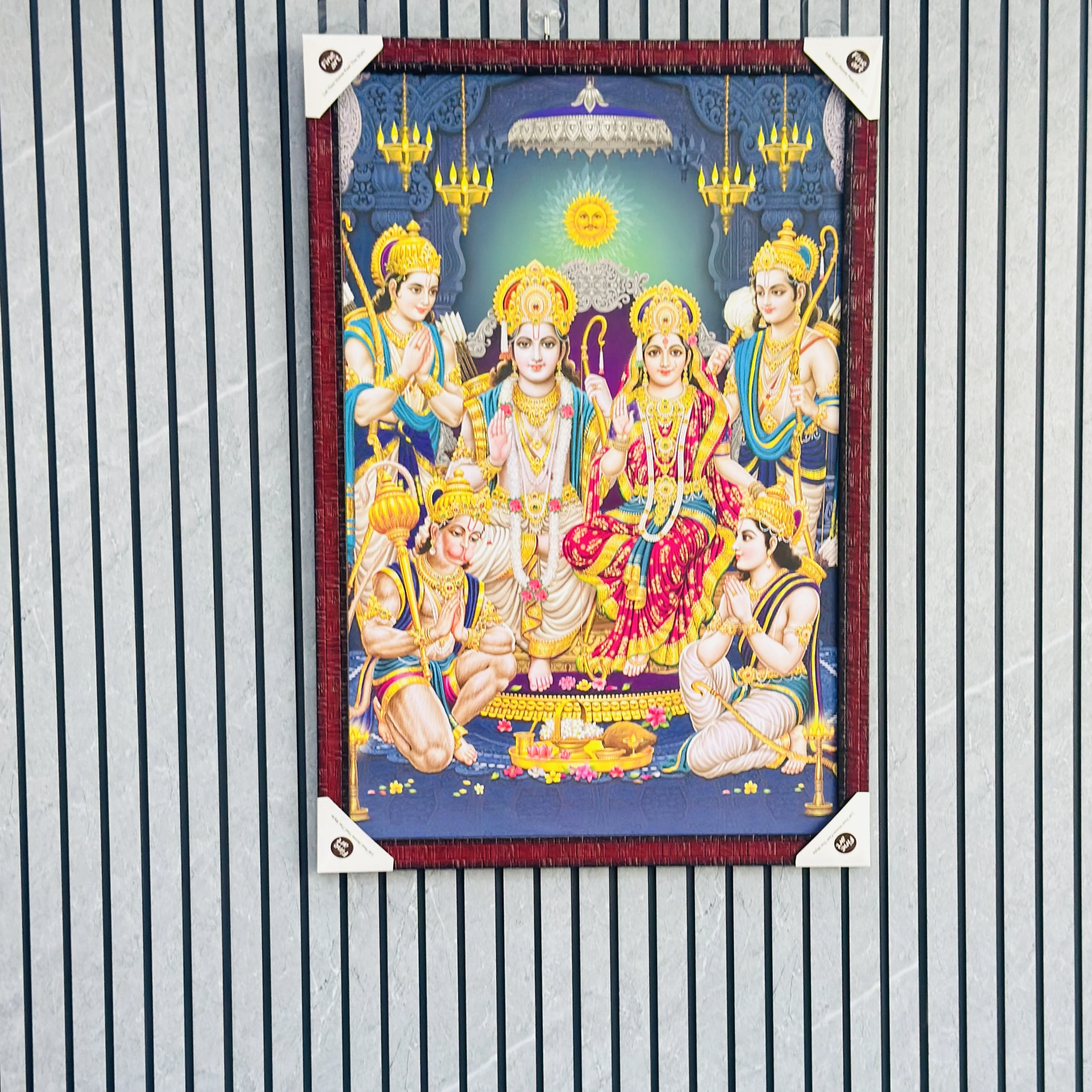 Ram Darbar Religious Photo Frame / Wall Art Painting (SKU-DZOLXI)
