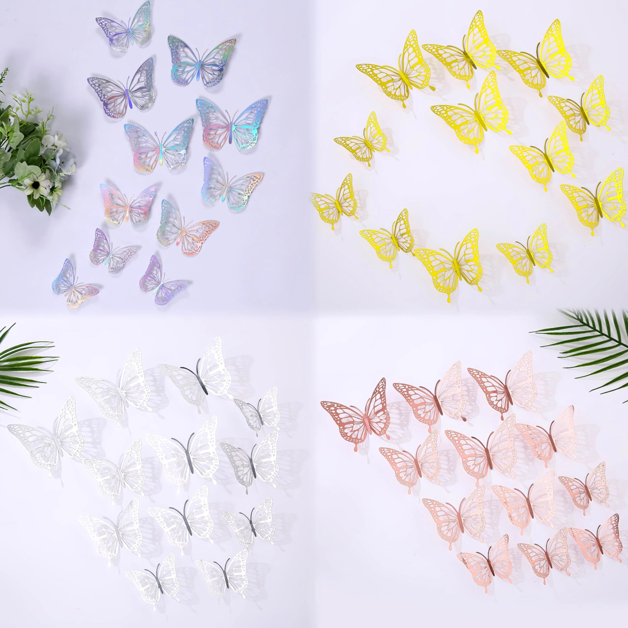 package of 3D butterfly wall decorations