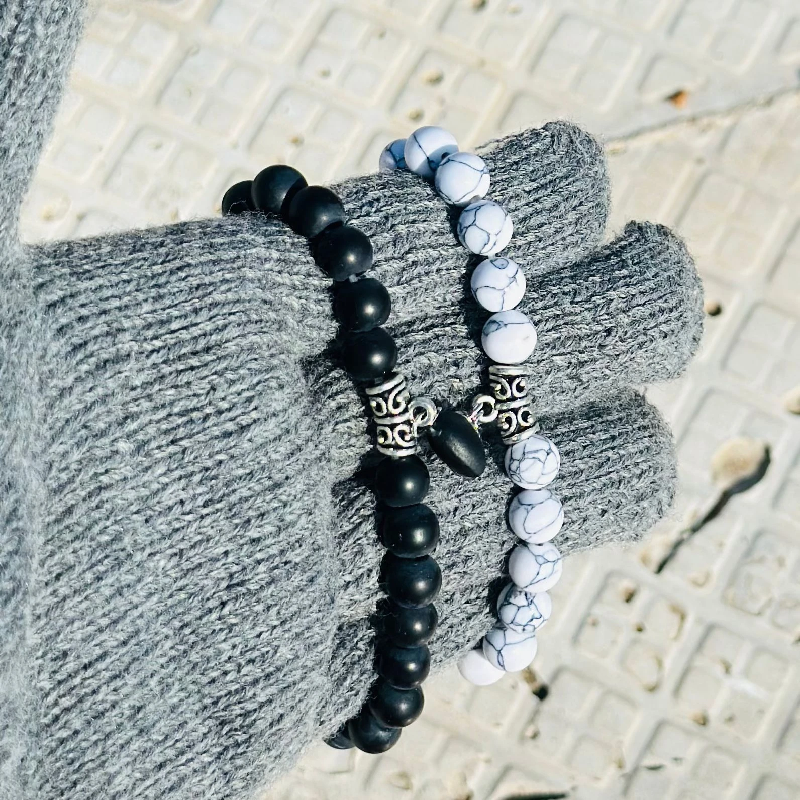 Magnetic Couples Bracelets 2 Pcs Matching