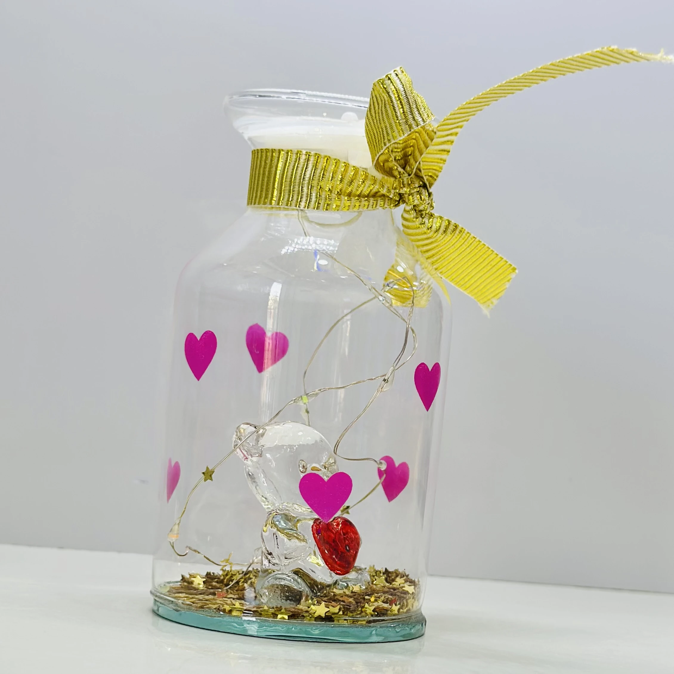 Glass Bottle with Wire String LED Light for Your Loved Ones(SKU-ABE5YQ)