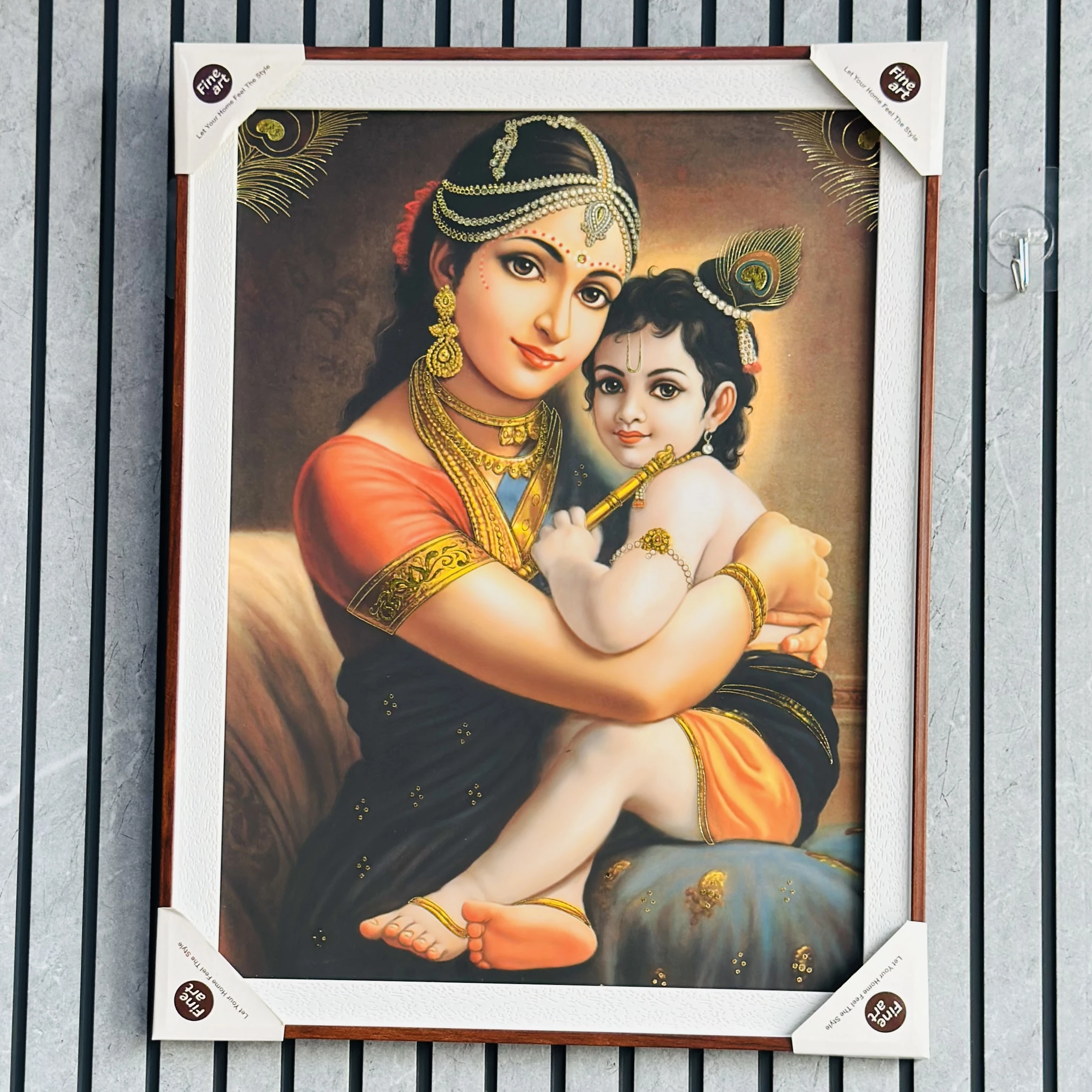 Mother Yashoda with baby Krishna. (SKU-DRJ9AX)