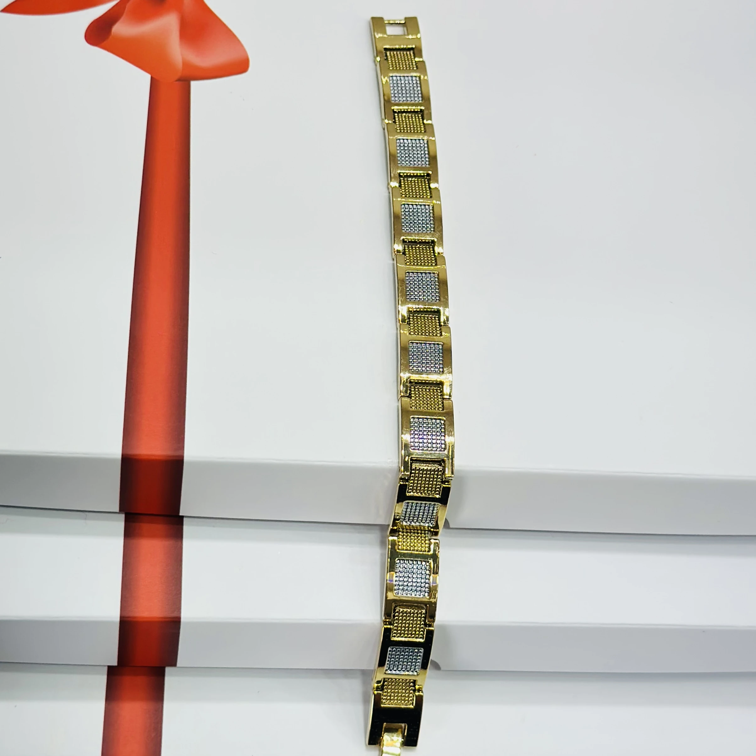 1 GRAM GOLD DIAMOND BRACELET FOR MEN