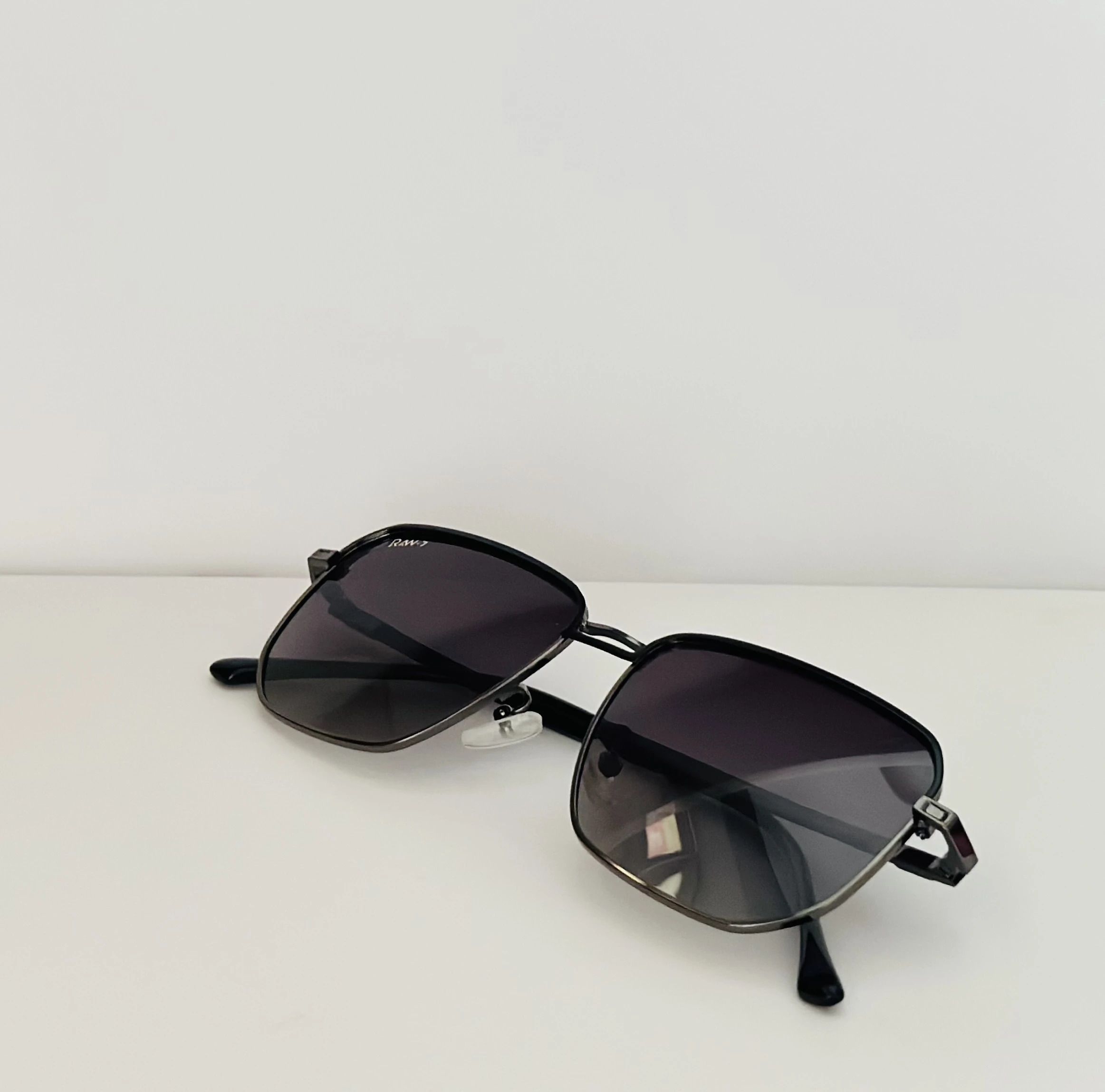 RAW-7 square metal sunglasses