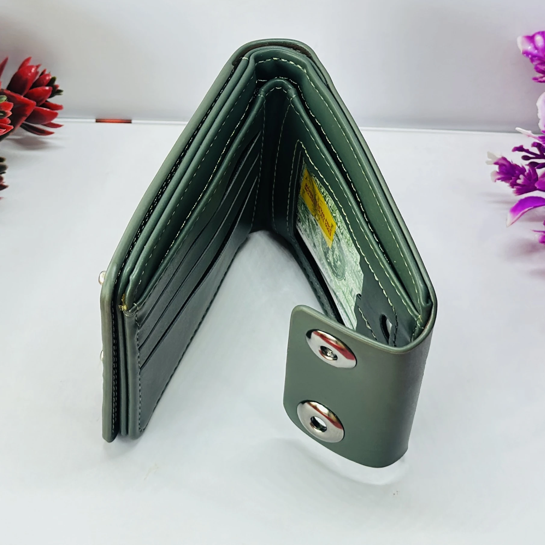 Balisi men's PU leather bi-fold or tri-fold wallet