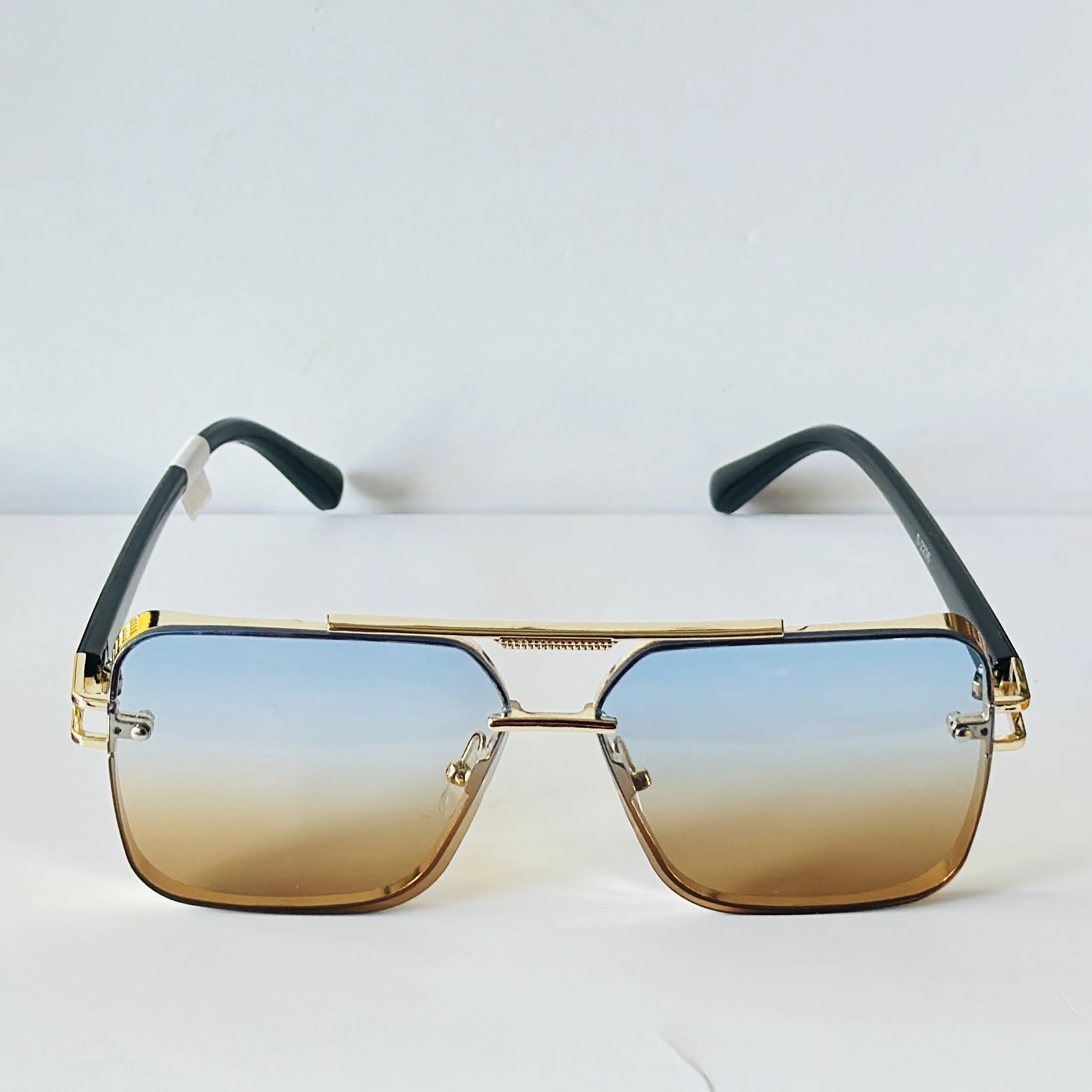 sunglasses feature a square frame