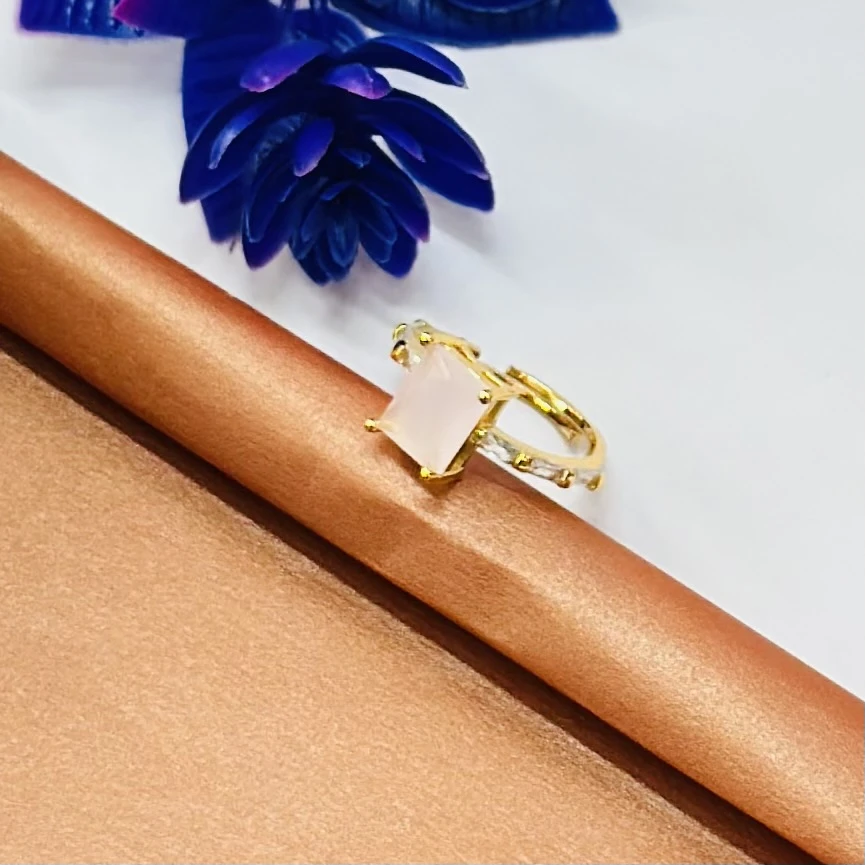 Gold plated sterling silver ring