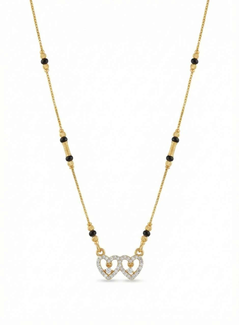Gold plated mangalsutra