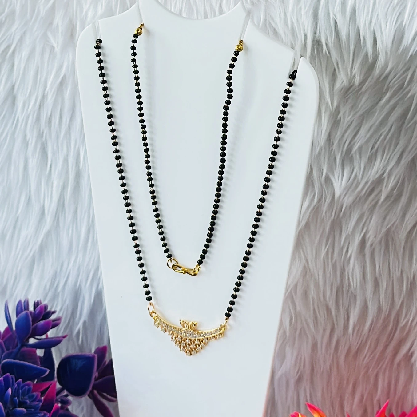 Gold plated mangalsutra