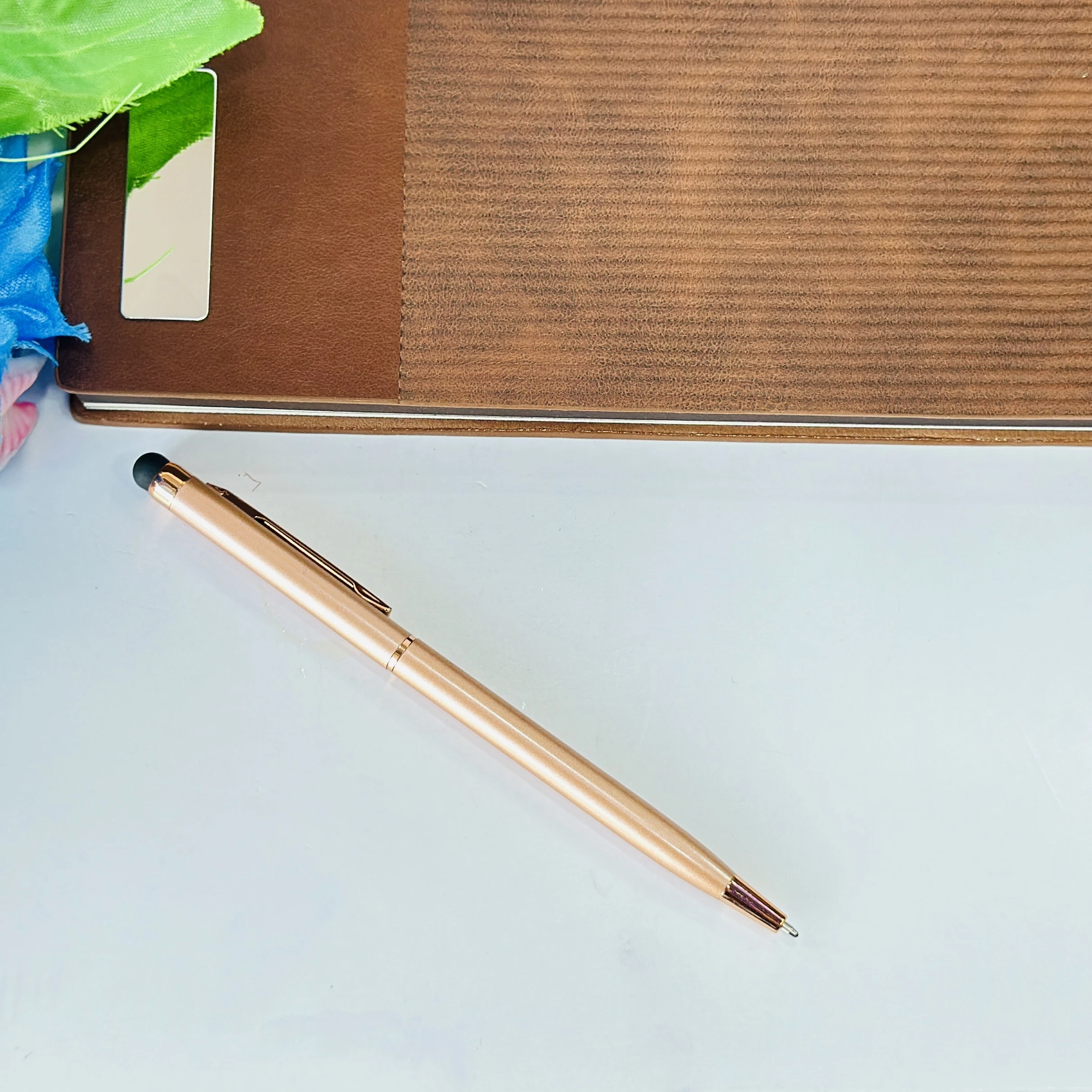 metallic gold ballpoint pen