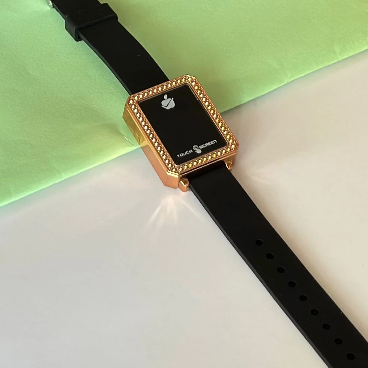 Kids digital watch with a silicone strap