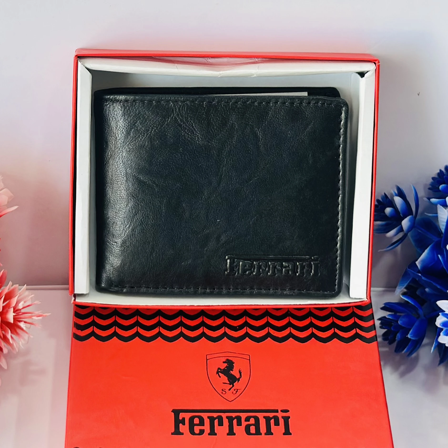 Party Black Artificial Leather Wallet.