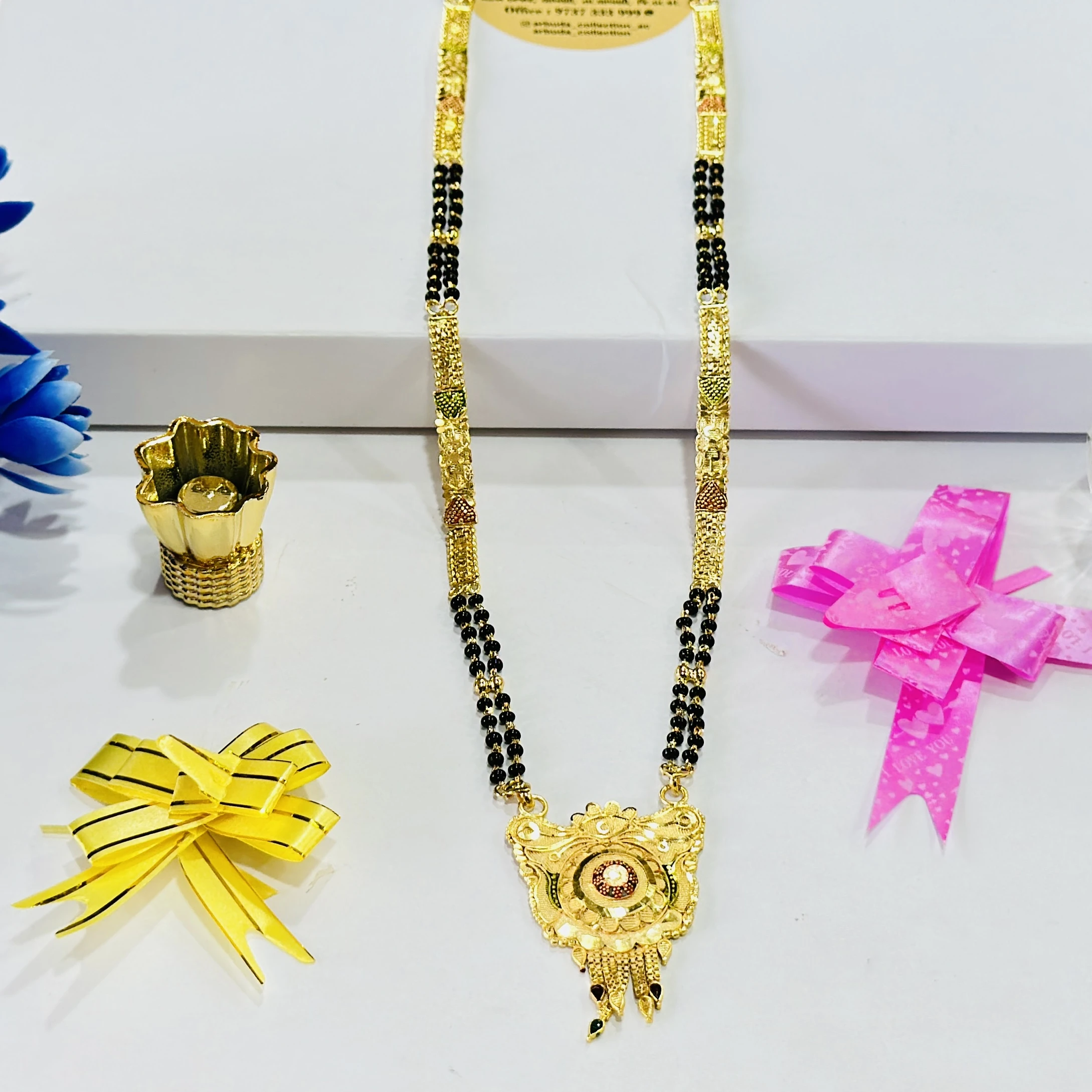 Gold plated alloy mangalsutra
