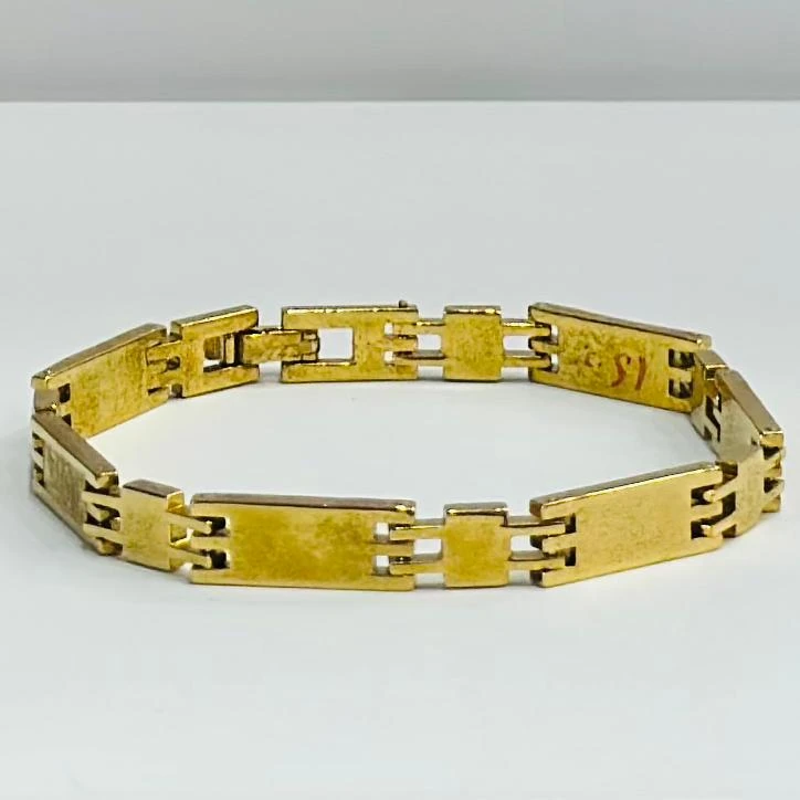 Stylish Design with Diamond Funky Design Gold Plated Bracelet for Men